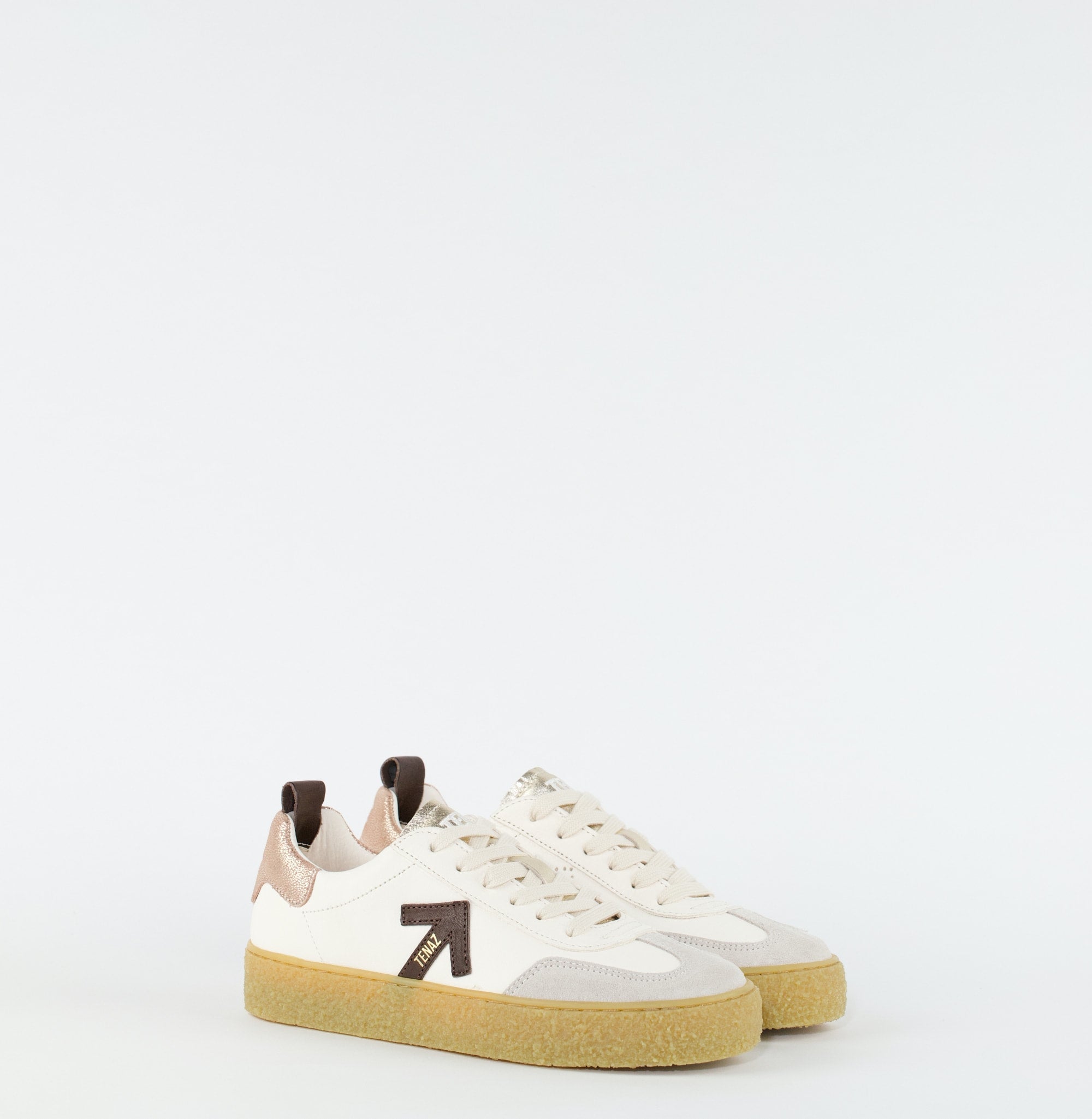 Sapatilhas Mulher Tenaz Olhamar 3.0 Hazelnut Bege/Dourado Tenaz