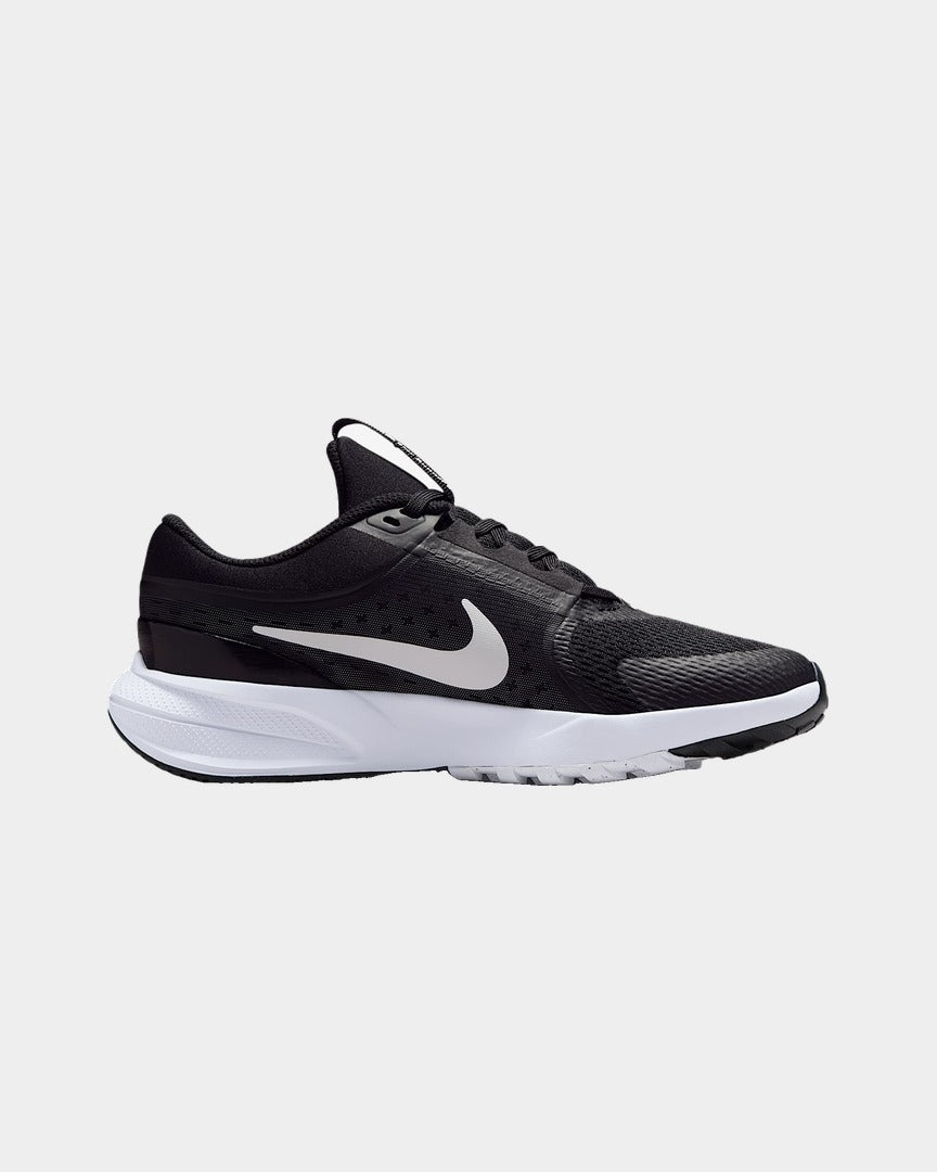 Sapatilhas Nike Star Runner 5 J Preto/Branco vista lateral