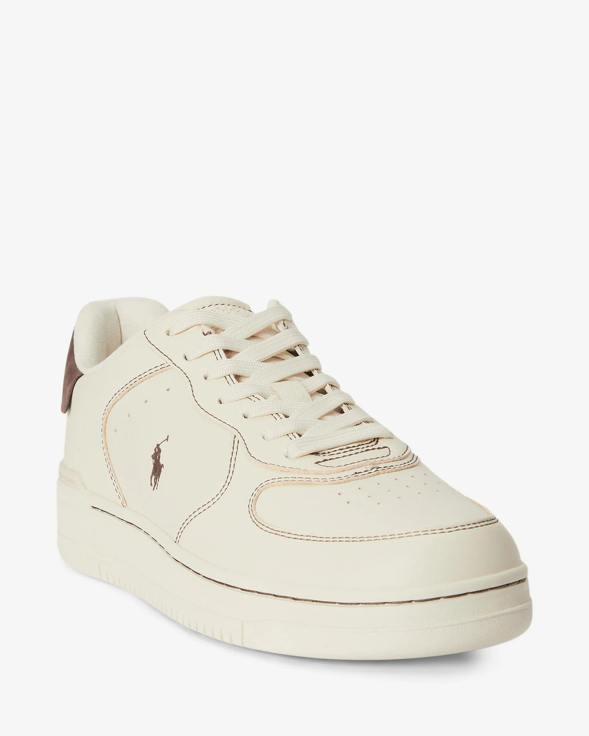 Sapatilhas Polo Ralph Lauren Masters Court Bege/Castanho Polo Ralph Lauren