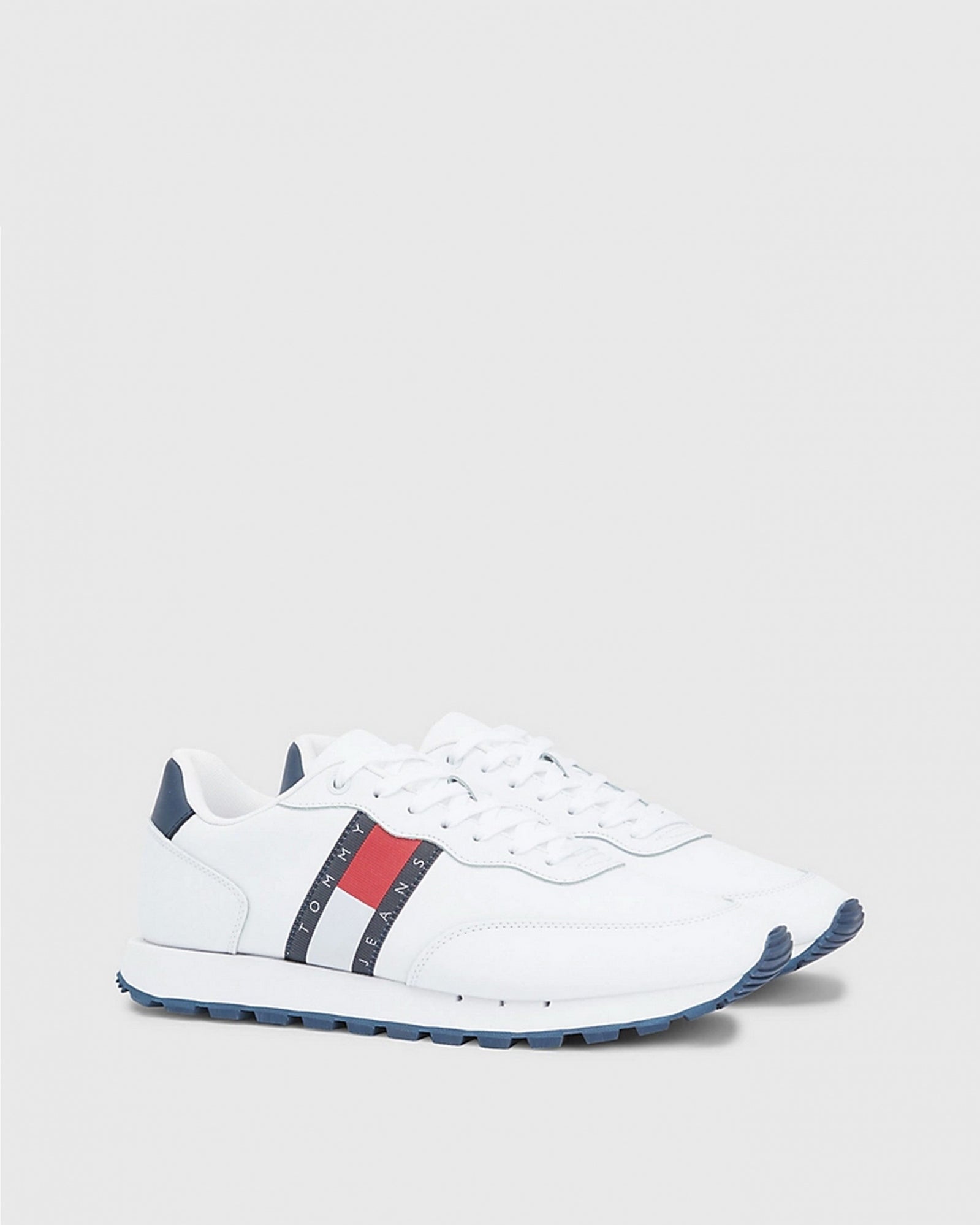 Sapatilhas Tommy Hilfiger Leather Runner Homem Branca