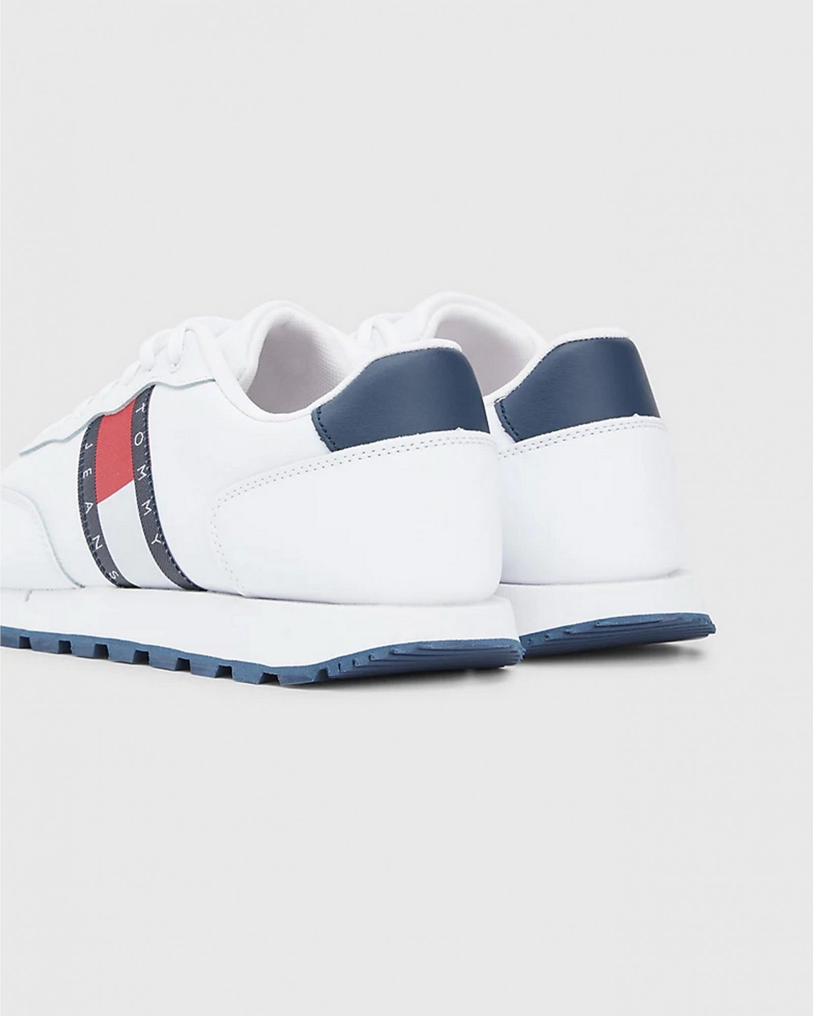Sapatilhas Tommy Hilfiger Leather Runner Homem Branca