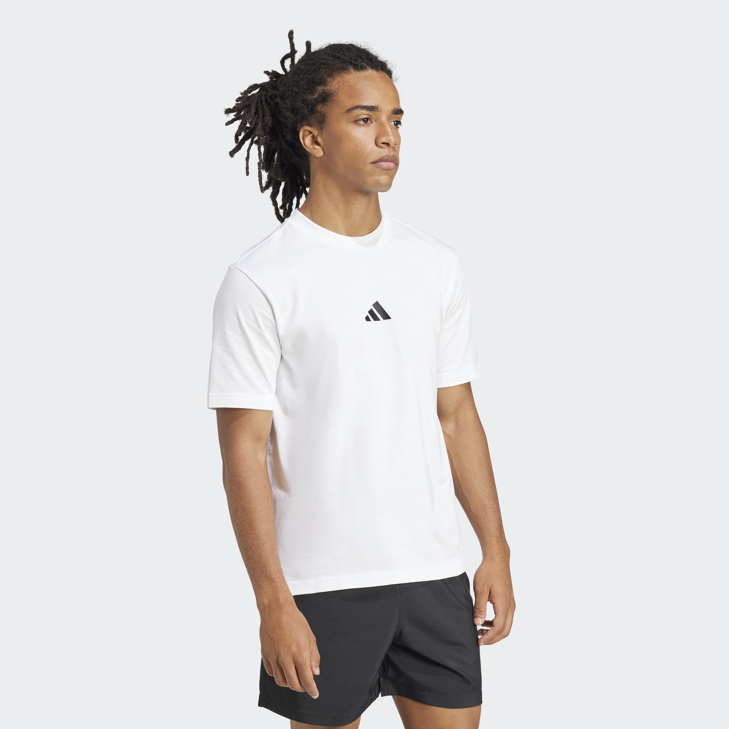 T-Shirt Adidas Homem Essentials Simples Branca Adidas