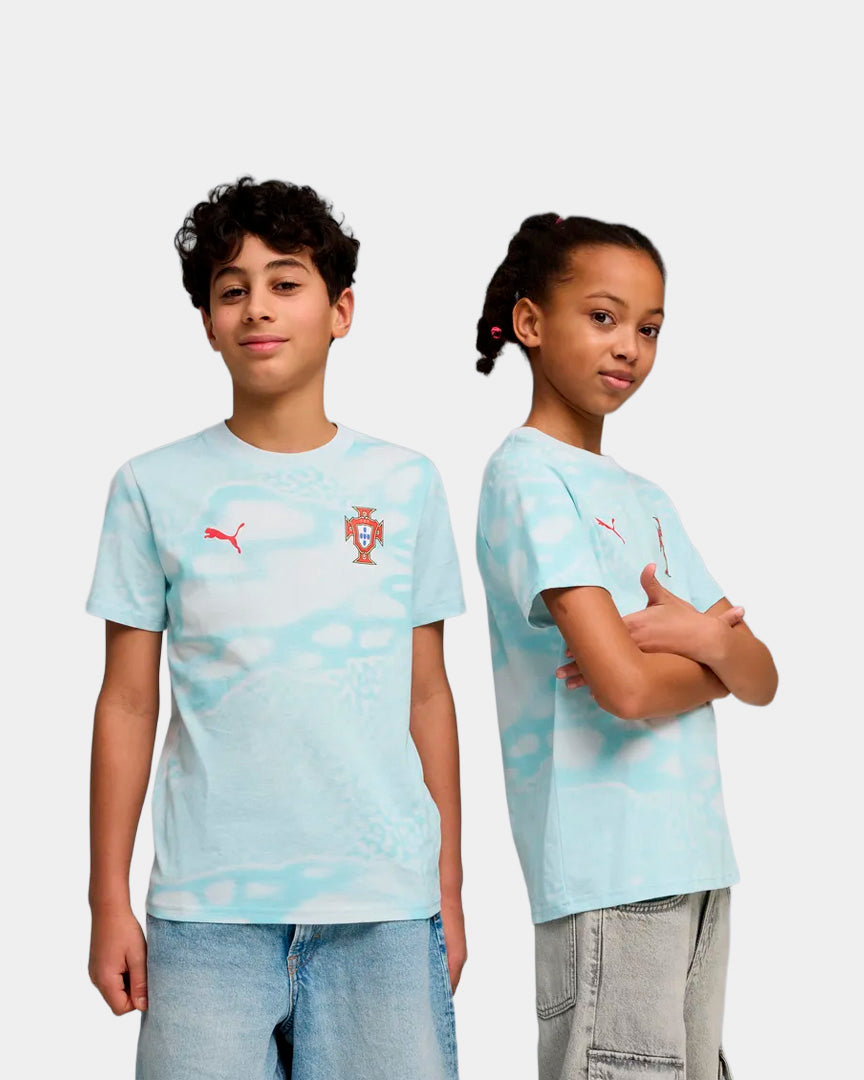 T-shirt Criança Puma Portugal FPF Culture 26 Azul Puma