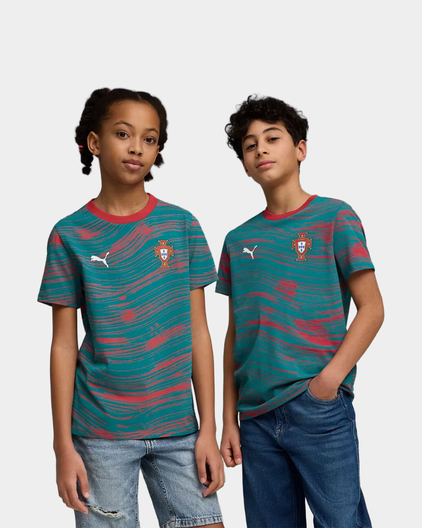T-shirt Criança Puma Portugal FPF Culture 26 Verde Puma