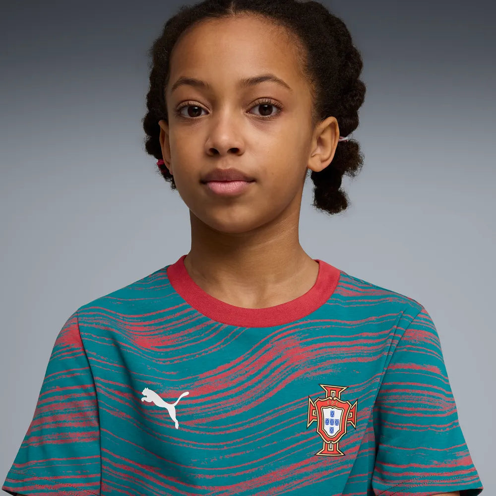 T-shirt Criança Puma Portugal FPF Culture 26 Verde Puma