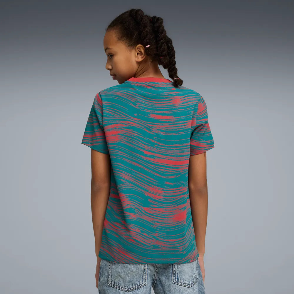 T-shirt Criança Puma Portugal FPF Culture 26 Verde Puma