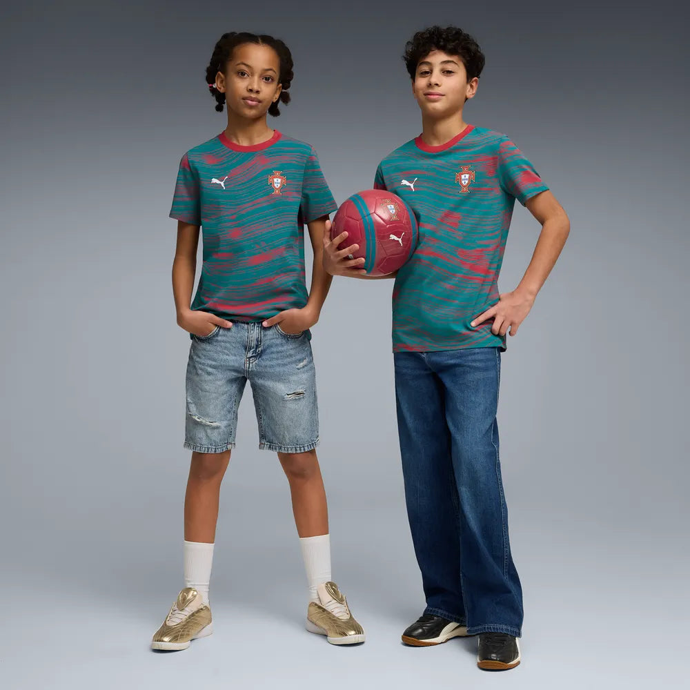 T-shirt Criança Puma Portugal FPF Culture 26 Verde Puma