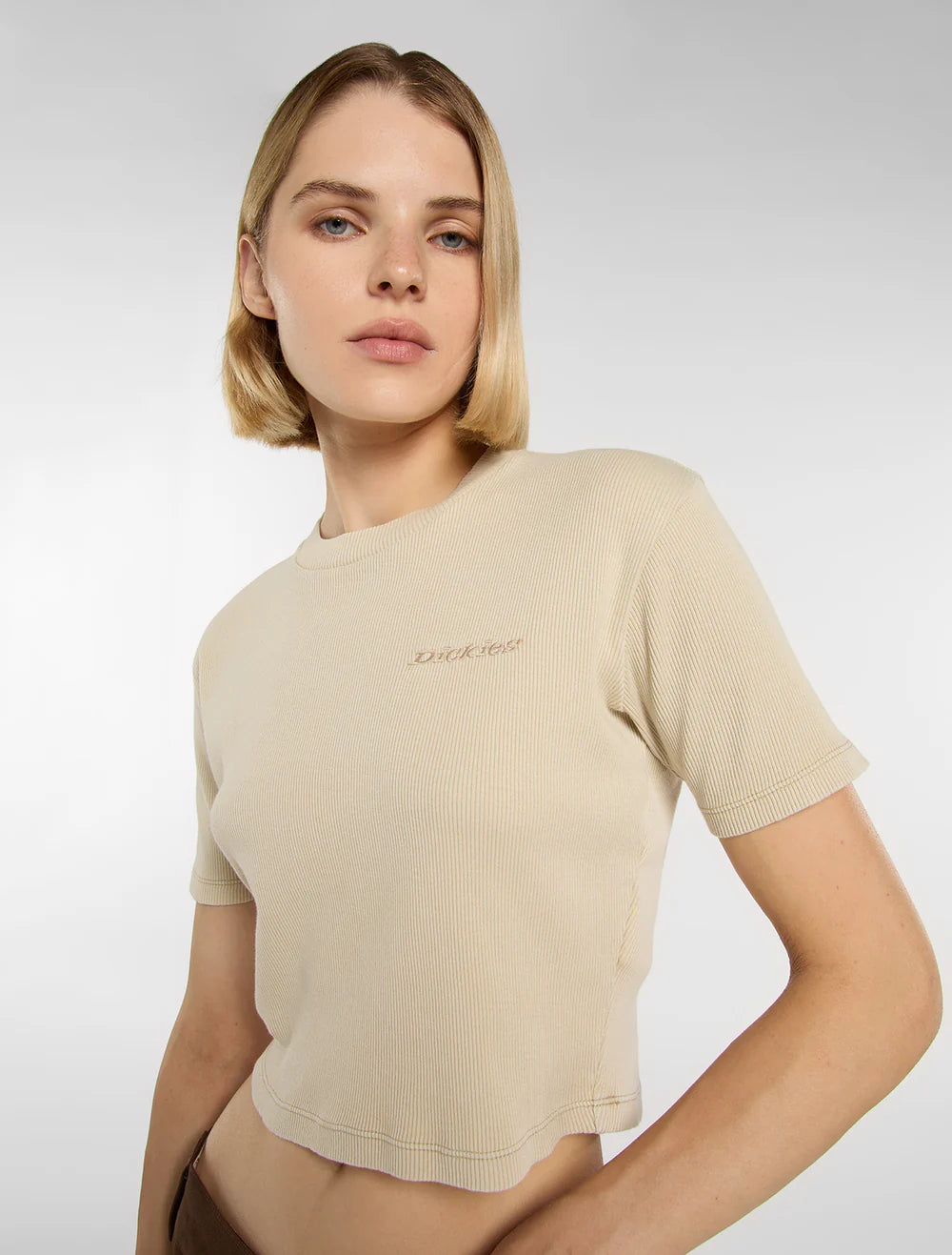 T-shirt Dickies Pentywood Mulher Bege Dickies