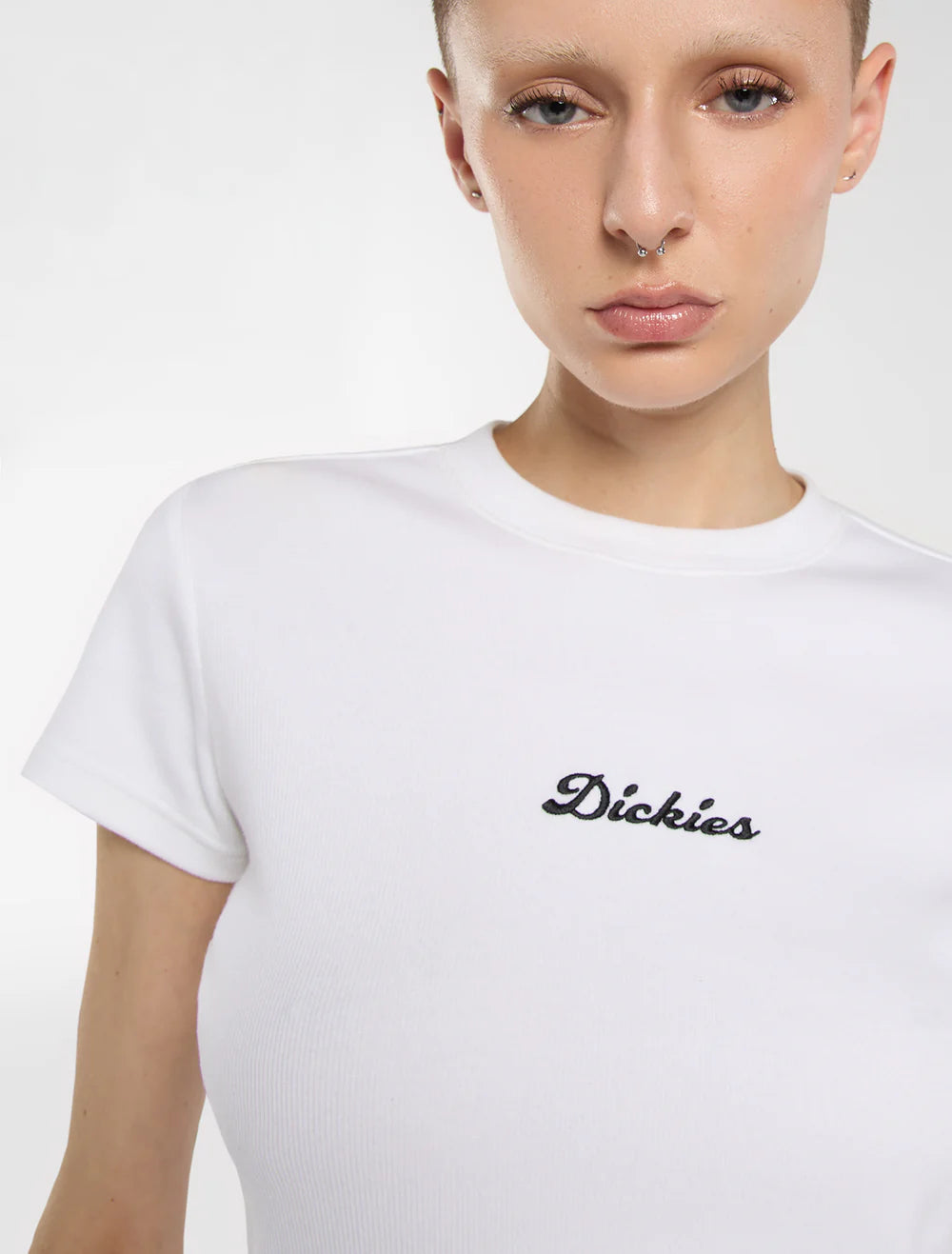 T-shirt Dickies Wellsville Mulher Branco Dickies