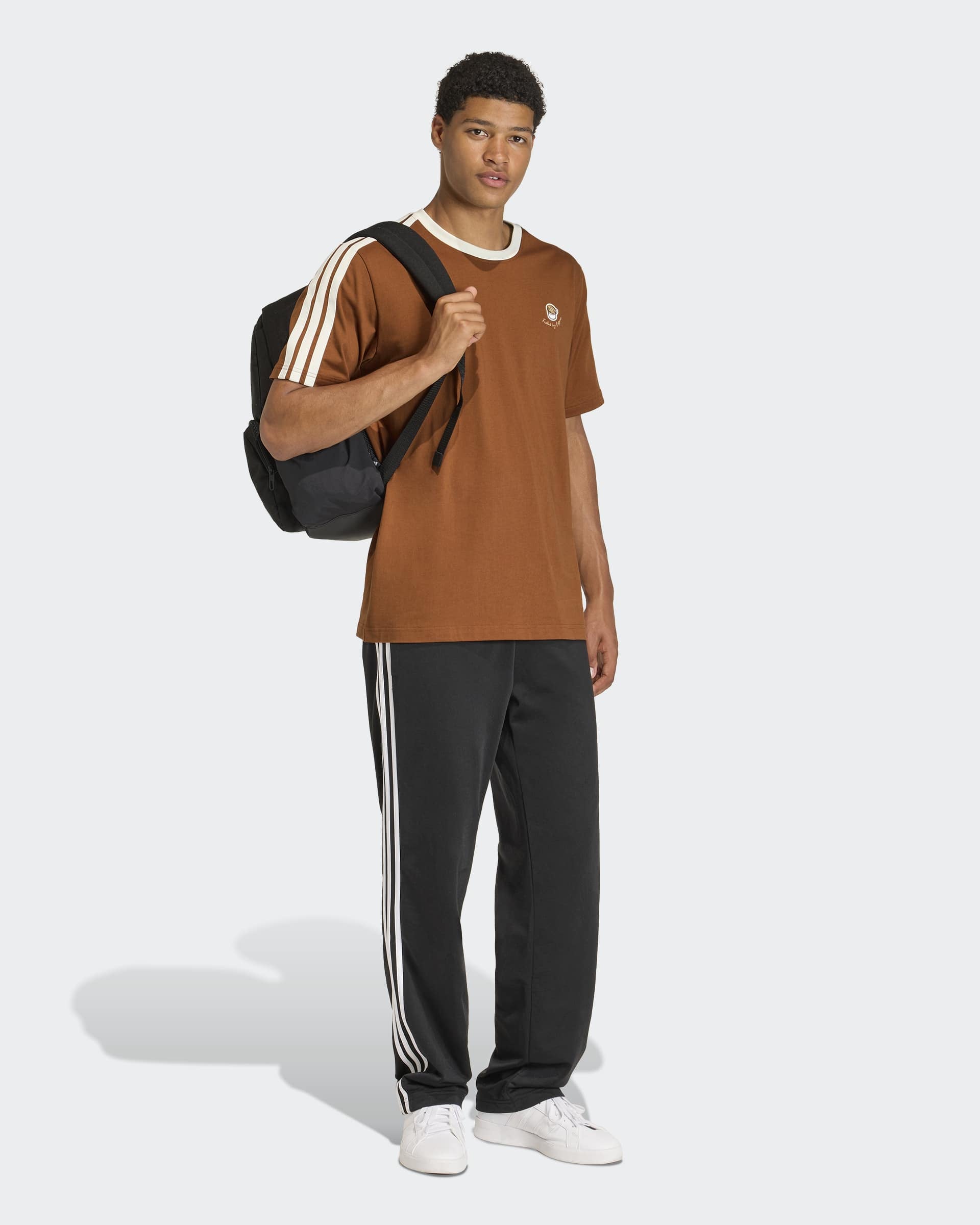 T-shirt Homem Adidas Lux Coffee Cup Castanha Adidas