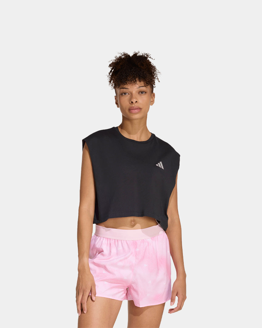 T-shirt Mulher Adidas Run Essential Preta Adidas