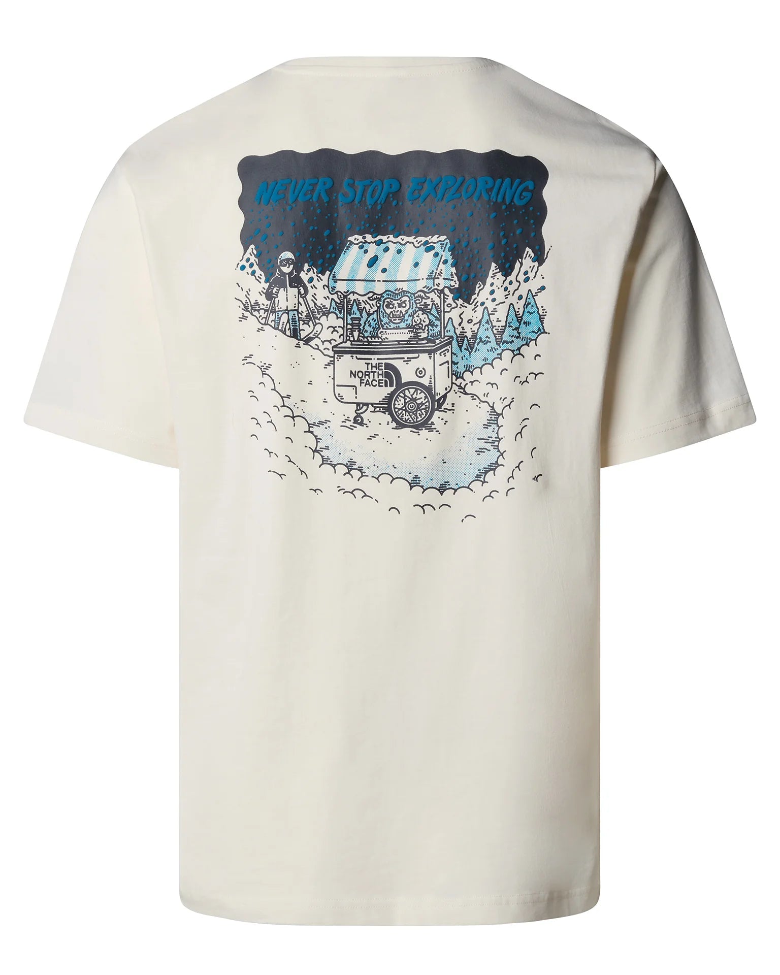 T-shirt The North Face U Powder Days Homem Branca