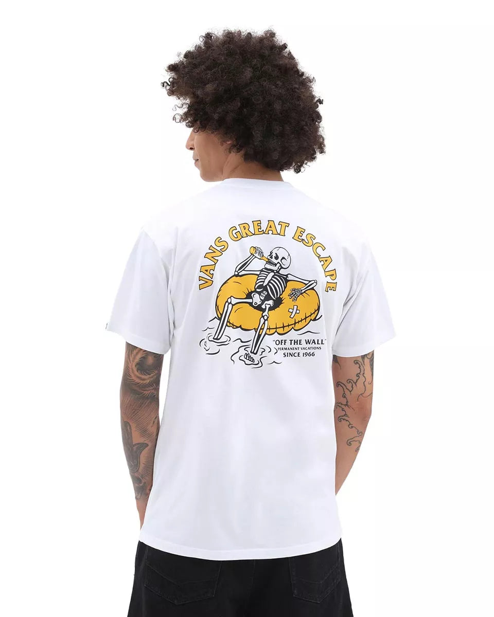T-shirt Vans Homem Permanent Vacation Ss Tee Branca
