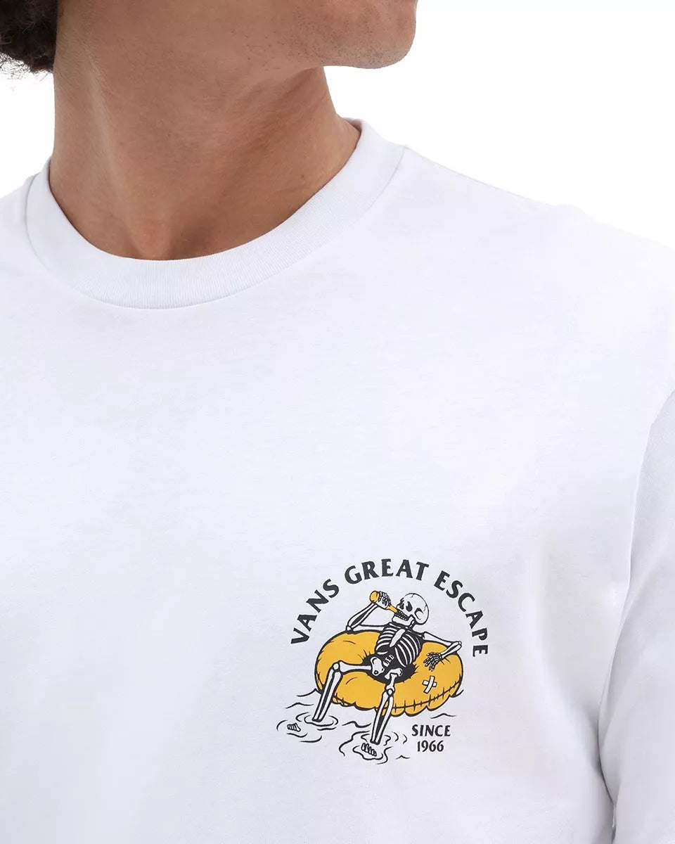 T-shirt Vans Homem Permanent Vacation Ss Tee Branca