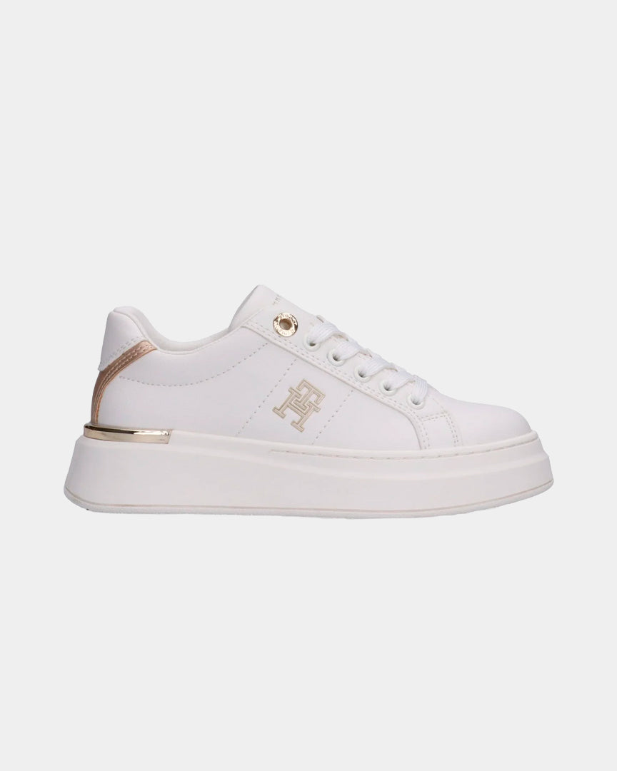 Tommy Hilfiger Low Cut Lace-up Branca/Dourada T3A9-33985-1355530