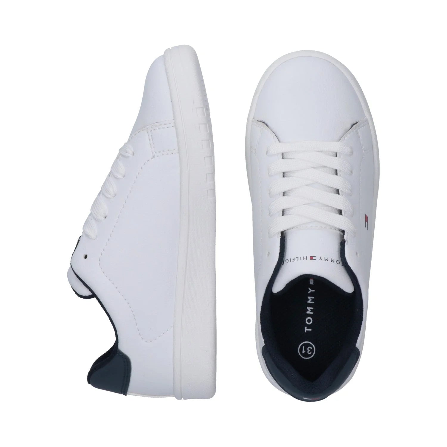 Tommy Hilfiger Low Cut Lace-up Branco/Marinho Tommy Hilfiger