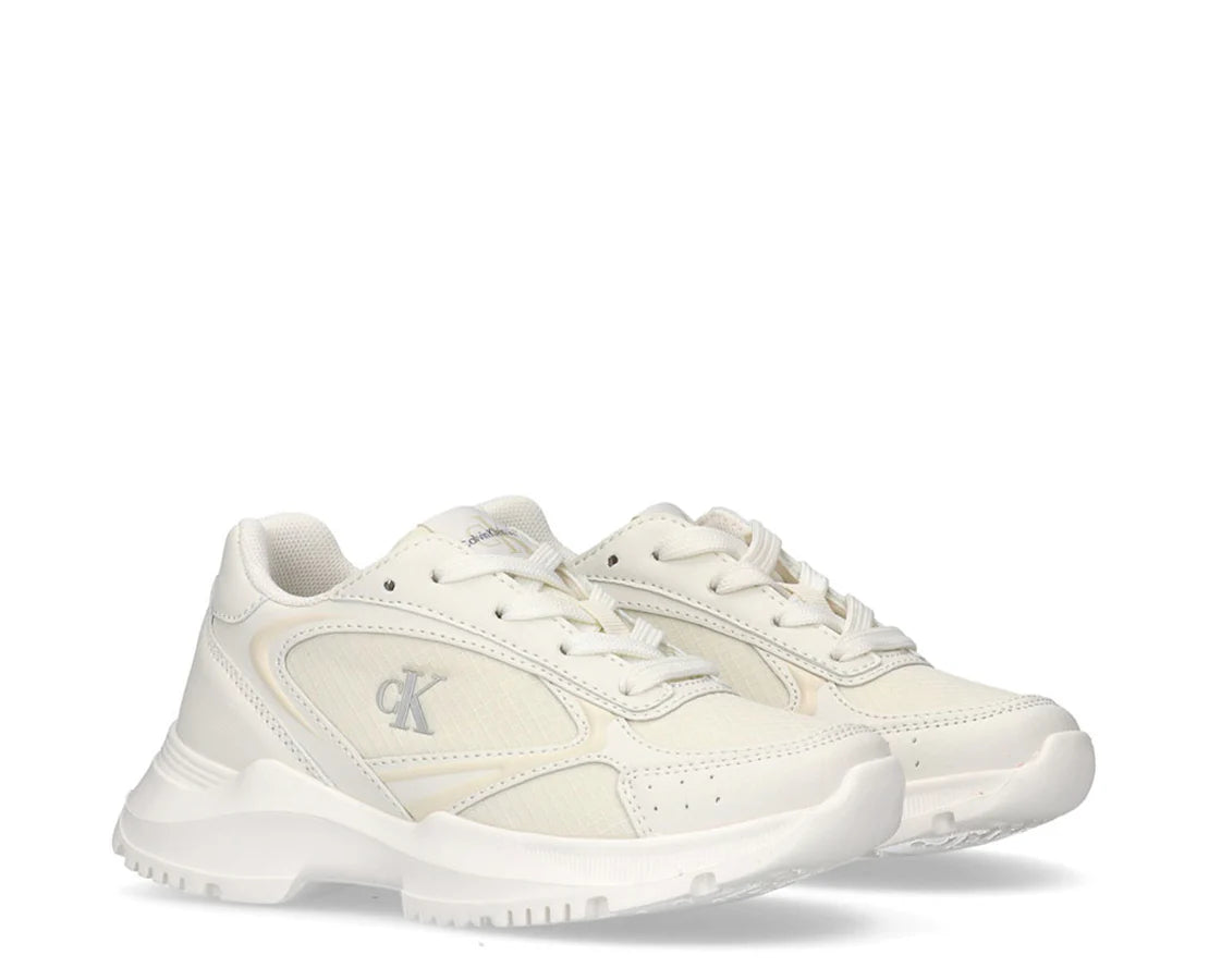 Calvin Klein Low Cut Lace-Up Branco Calvin Klein