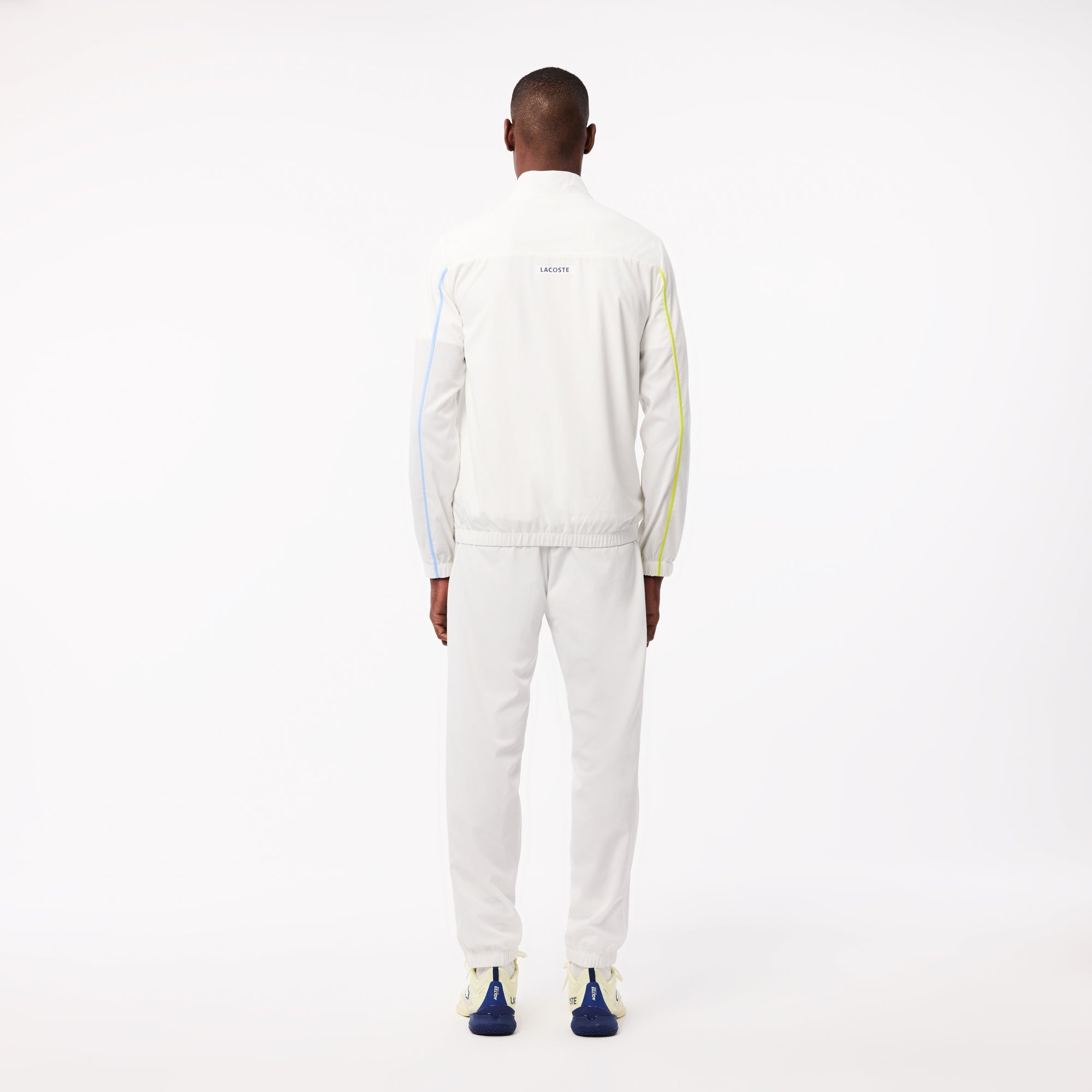 Lacoste Fato de Treino Colorblock Branco Lacoste