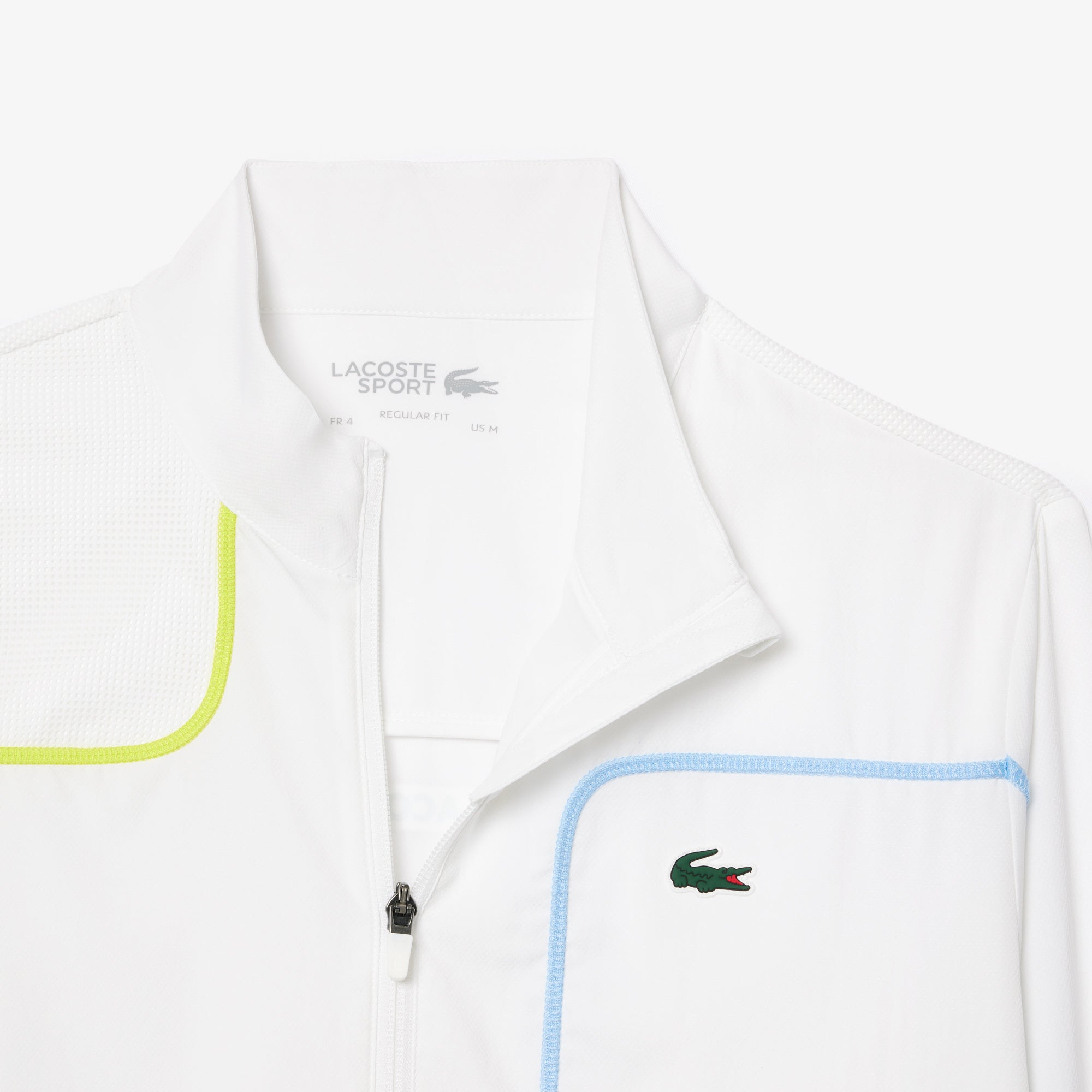 Lacoste Fato de Treino Colorblock Branco Lacoste