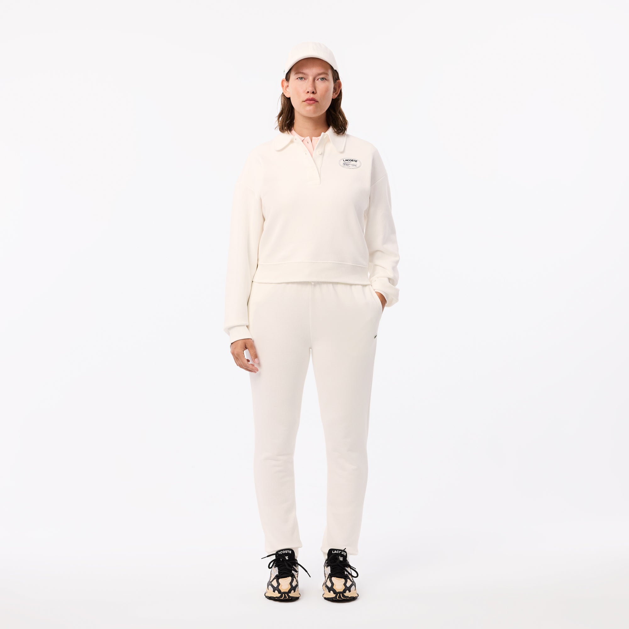 Lacoste Calças Fato de Treino Brancas Lacoste