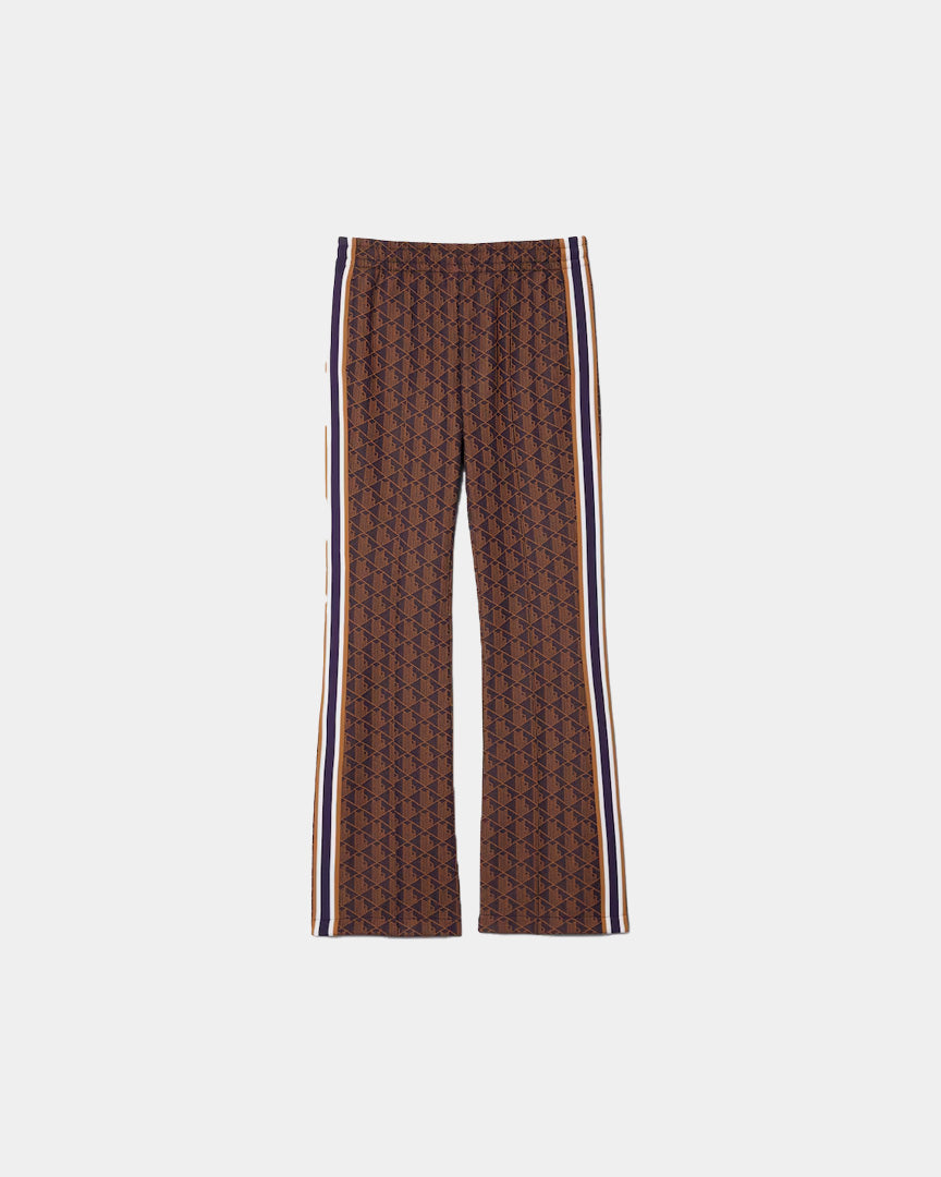 Lacoste Calças de Fato de Treino Boca de Sino com Monograma Castanho XF9313009I4