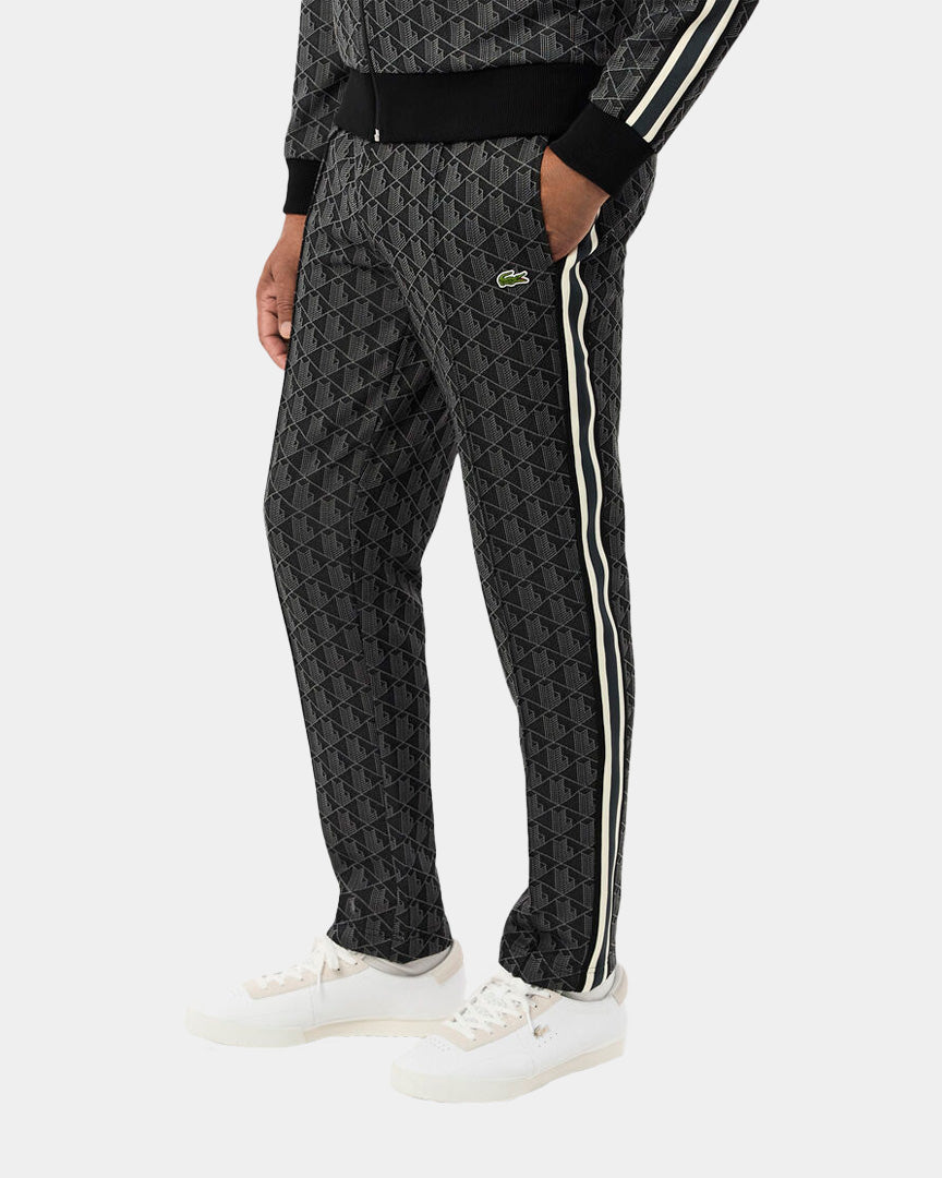 Lacoste Calças Paris Monograma Preto/Cinza XH1440004PC