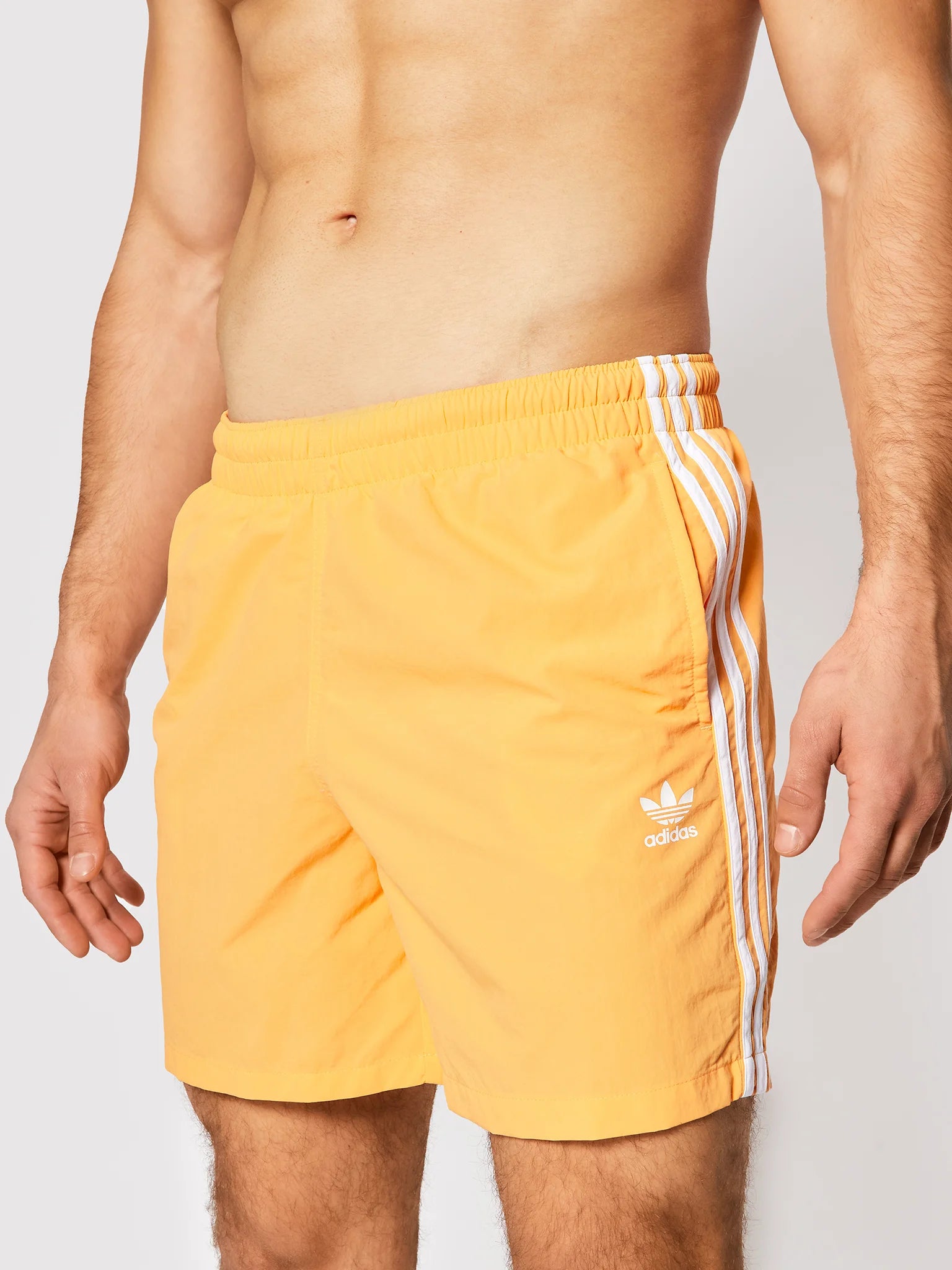 Adidas Calções de Banho 3-Stripes Laranja Adidas