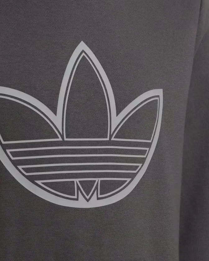 Adidas Hoodie J Cinza Adidas