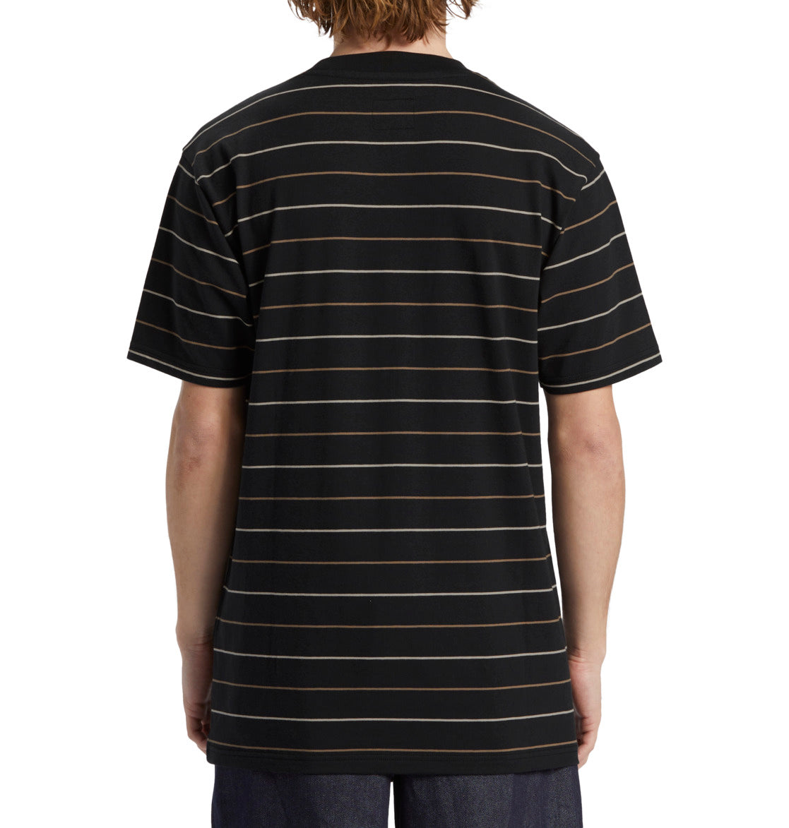 DC T-shirt Listra Lowstate Stripe Preta DC