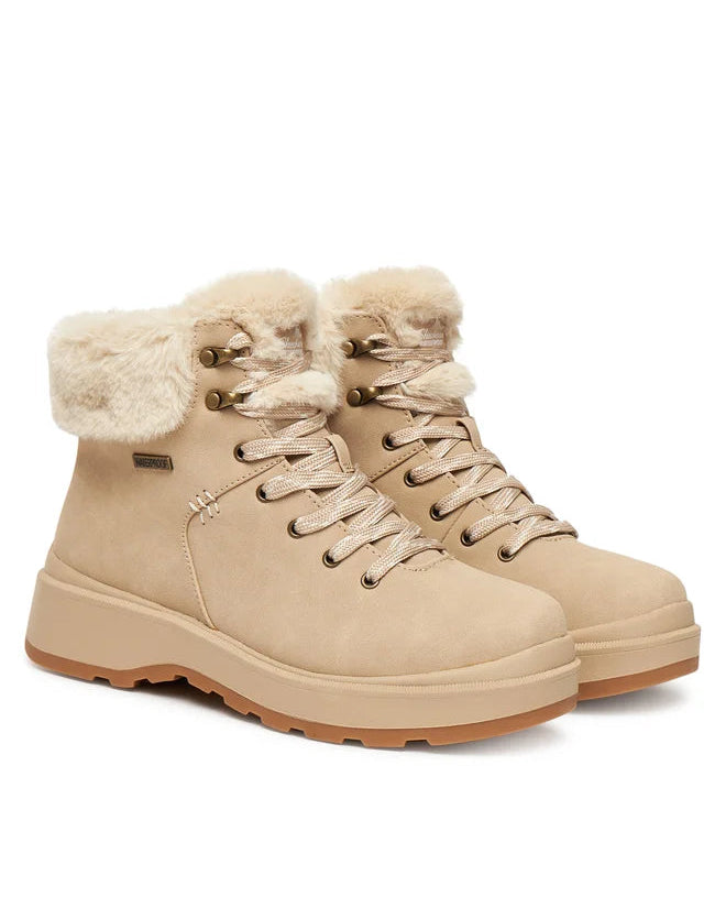 Skechers Bota Park City Waterproof Bege Skechers