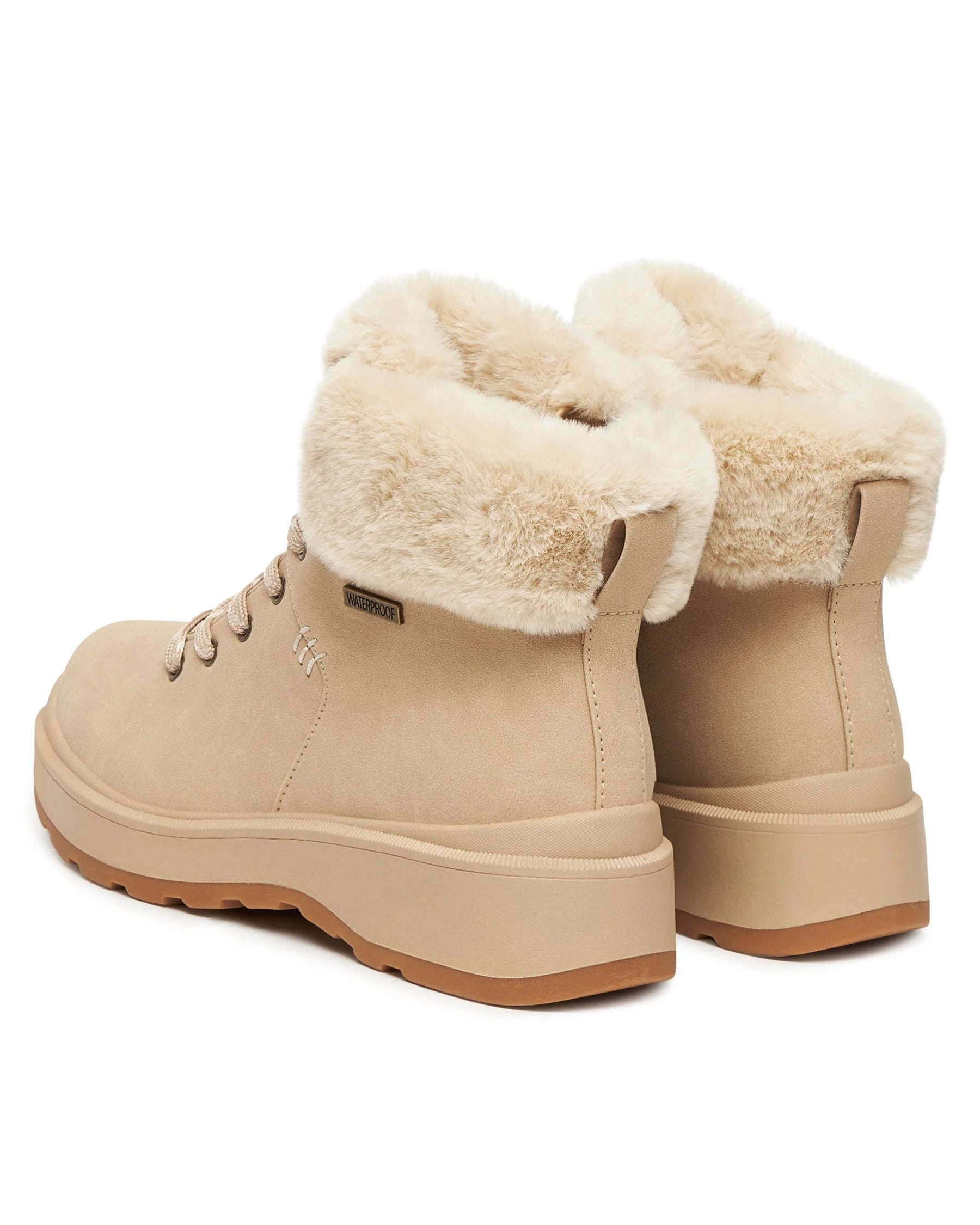 Skechers Bota Park City Waterproof Bege Skechers