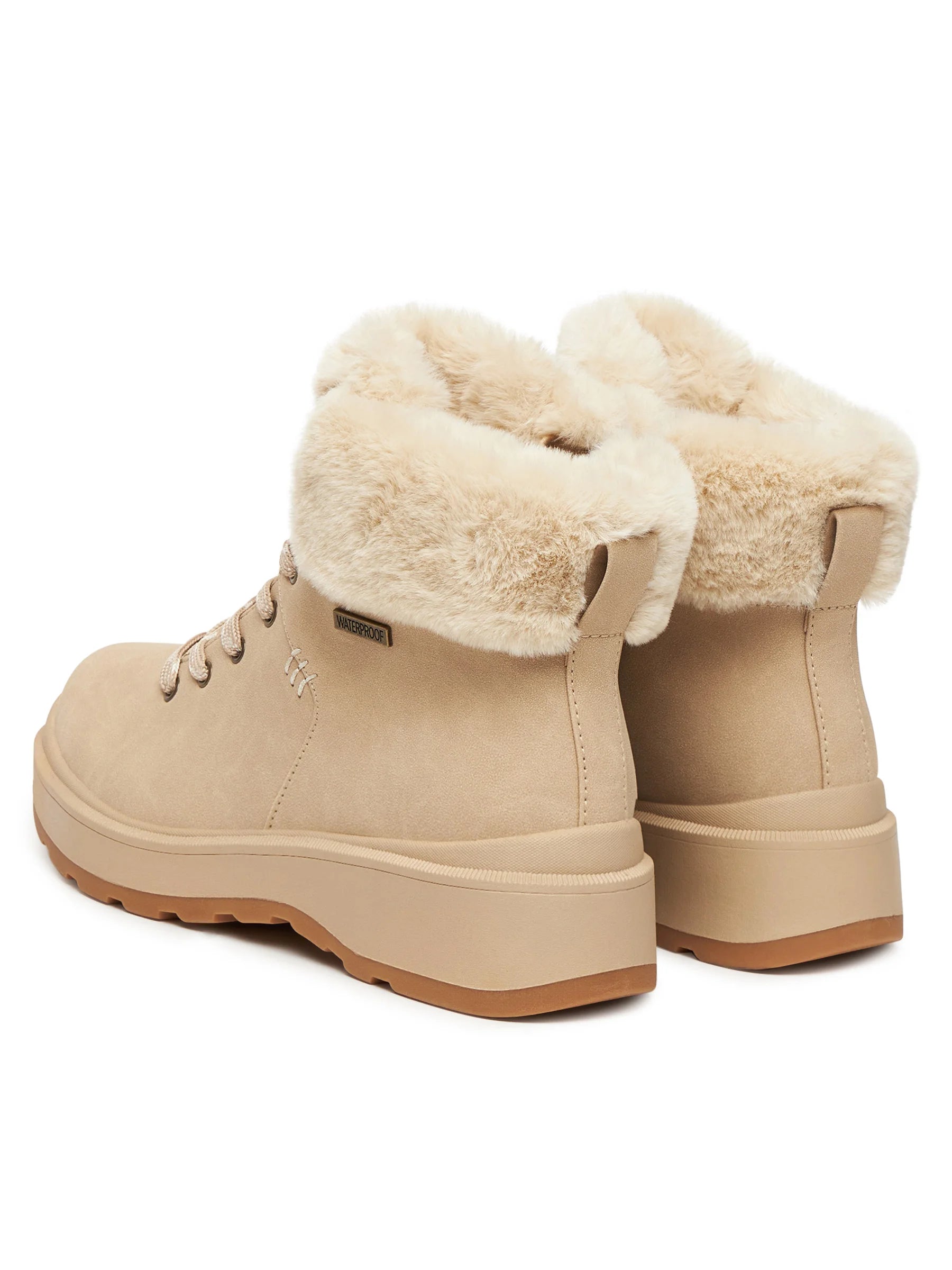 Skechers Bota Park City Waterproof Bege Skechers