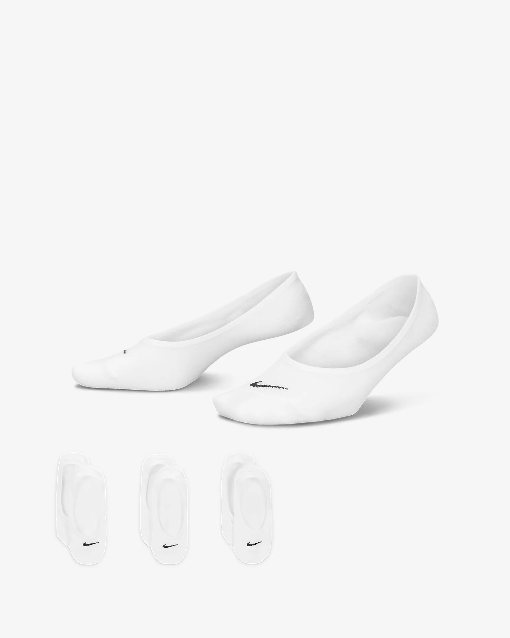 Pack 3 Meias Nike Lightweight Brancas Nike