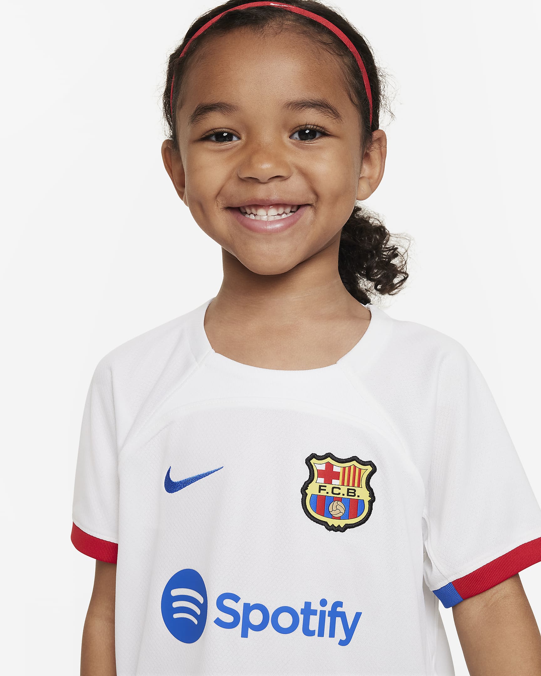 Nike Kit FCBarcelona Altern 23/24 Criança Branco Nike