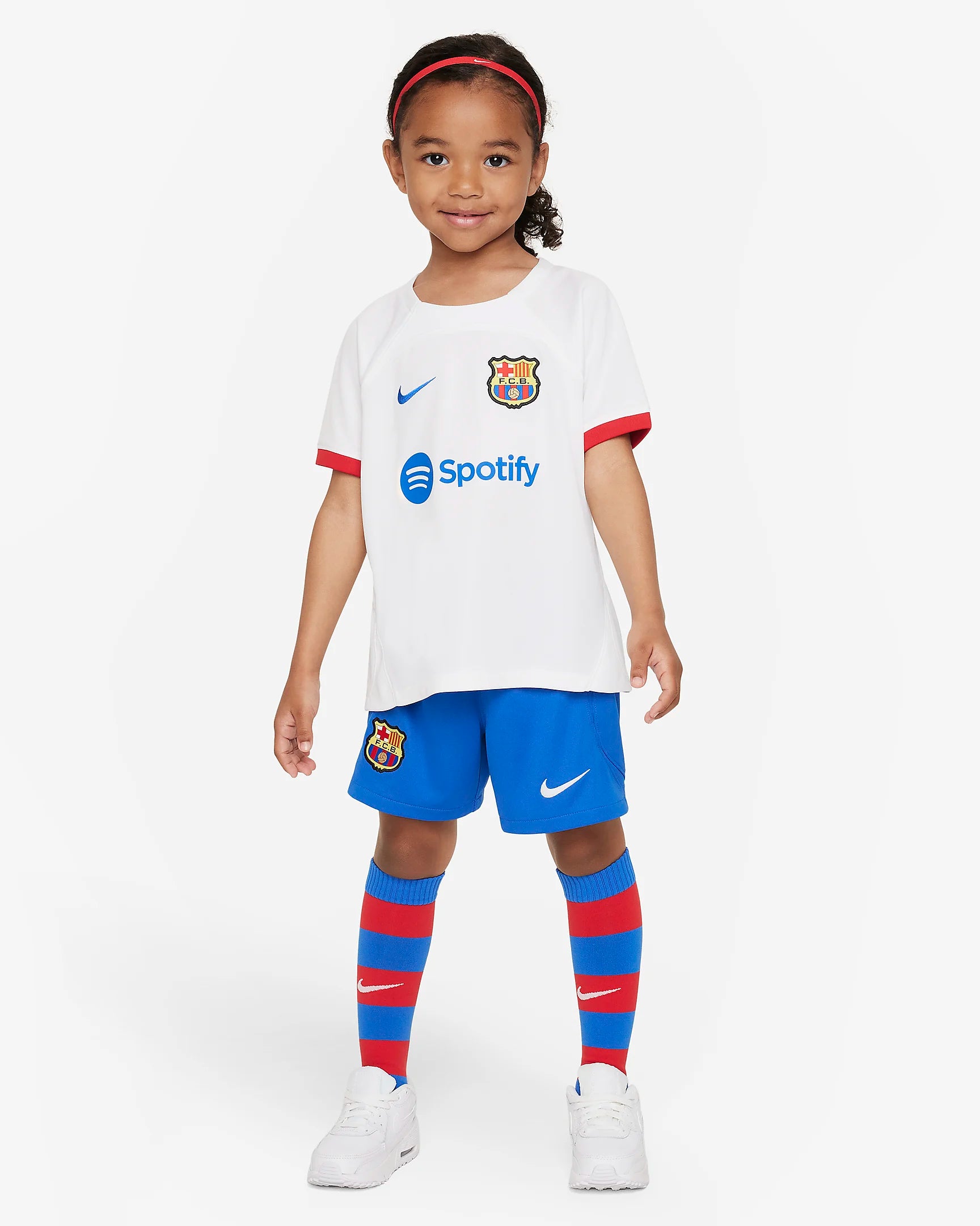 Nike Kit FCBarcelona Altern 23/24 Criança Branco Nike