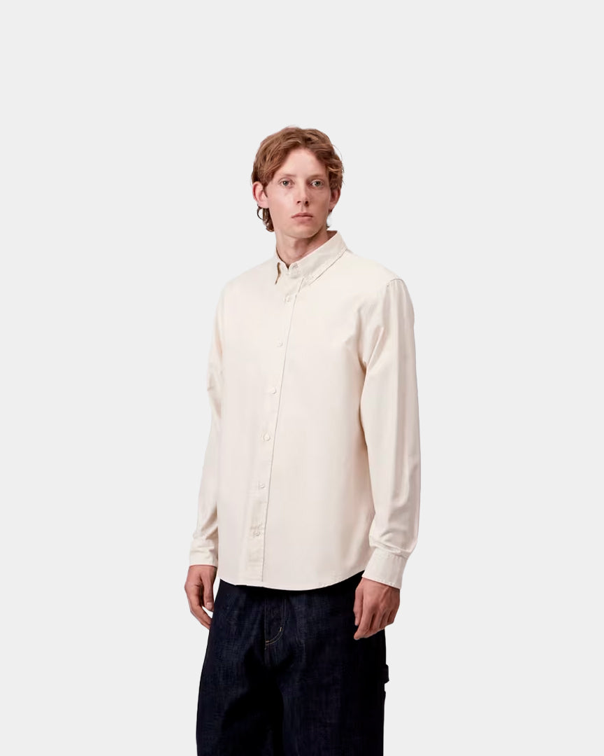 Carhartt Wip Camisa L/S Bolton Bege i0302381ng
