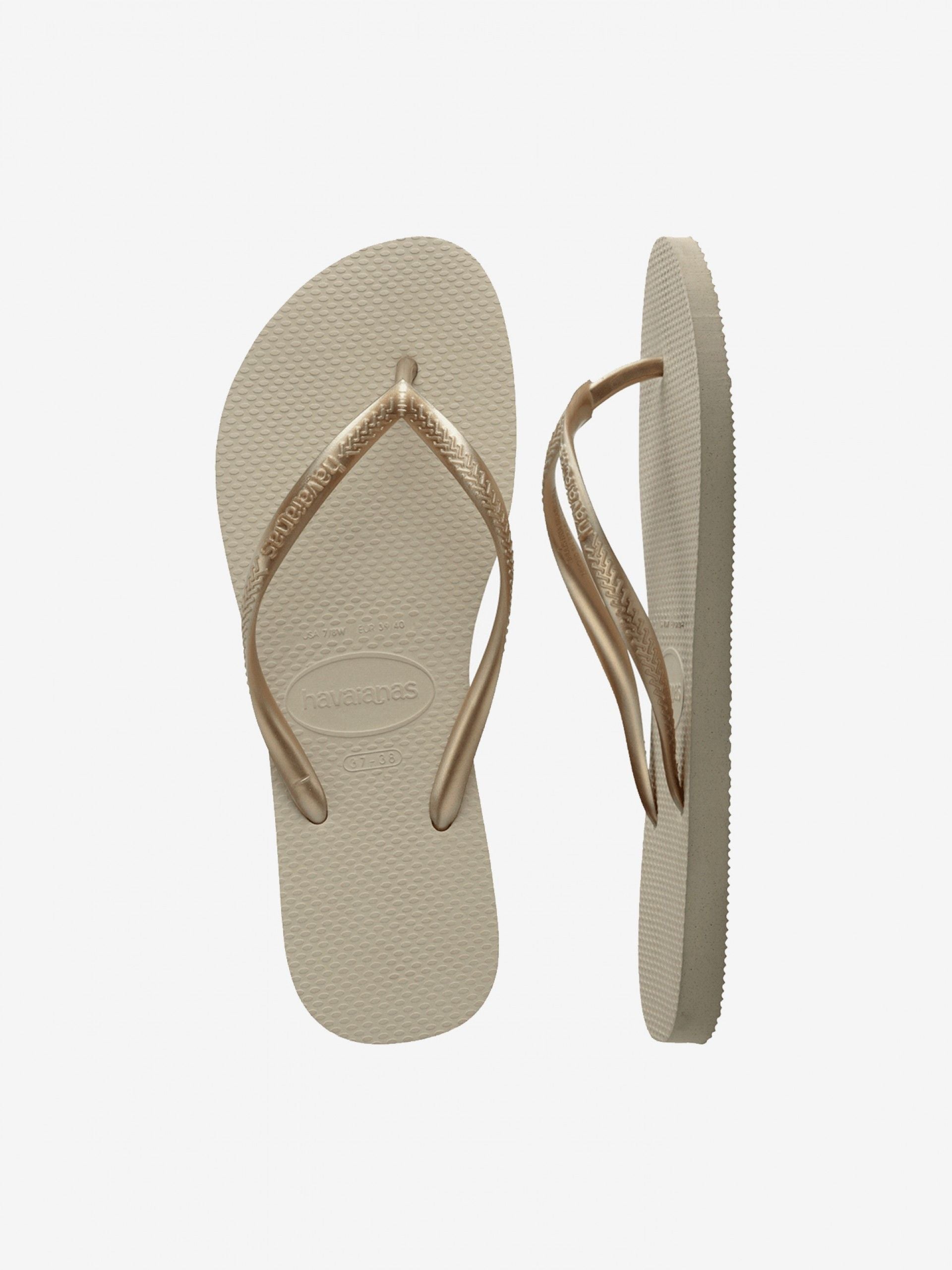 Havaianas Chinelos Slim Dourados Havaianas