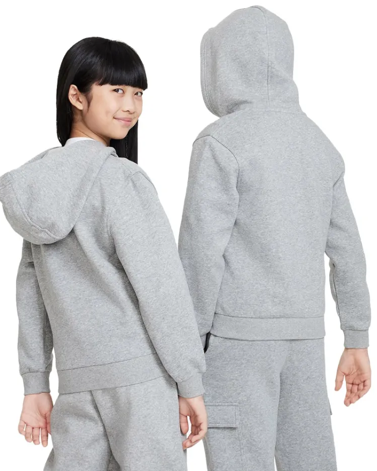 Nike Casaco Sportswear Club Fleece JR Cinza Nike