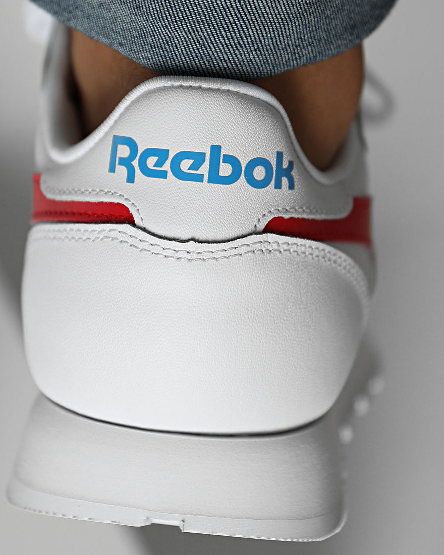 Reebok Classic Leather Branco/Vermelho/Azul Reebok
