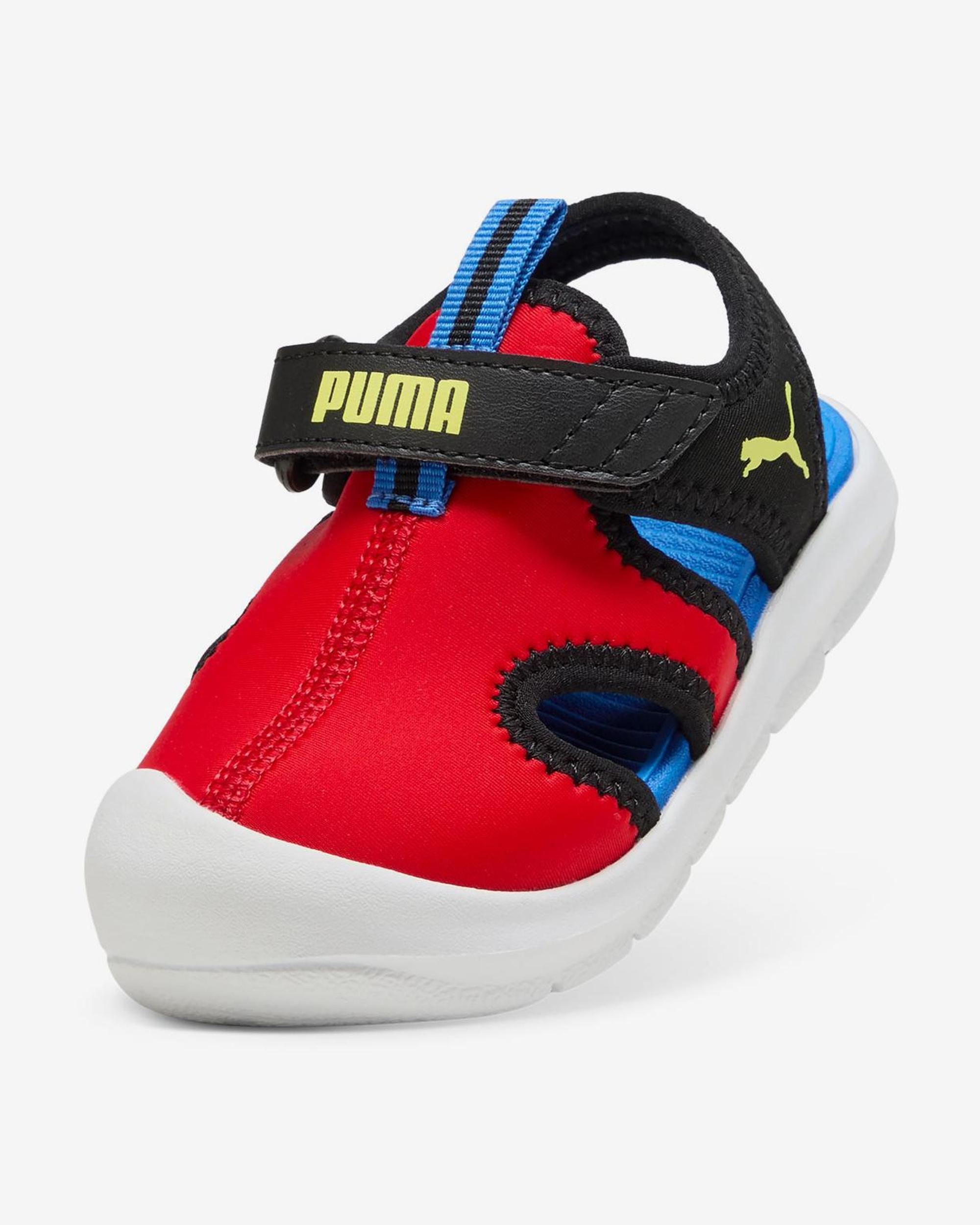 Puma Fun Racer Sandal V Inf Vermelho/Preto/Azul/Branco Puma