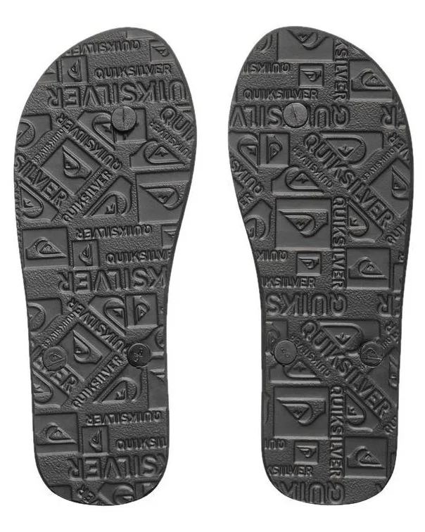 Quicksilver Chinelos Molokai Pretos Quiksilver