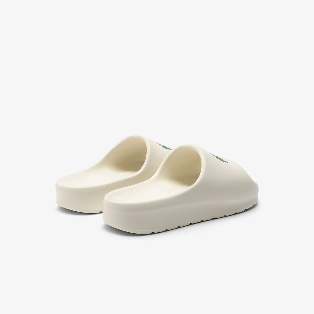 Lacoste Chinelos Serve Slide 2.0 Branco/Verde Lacoste