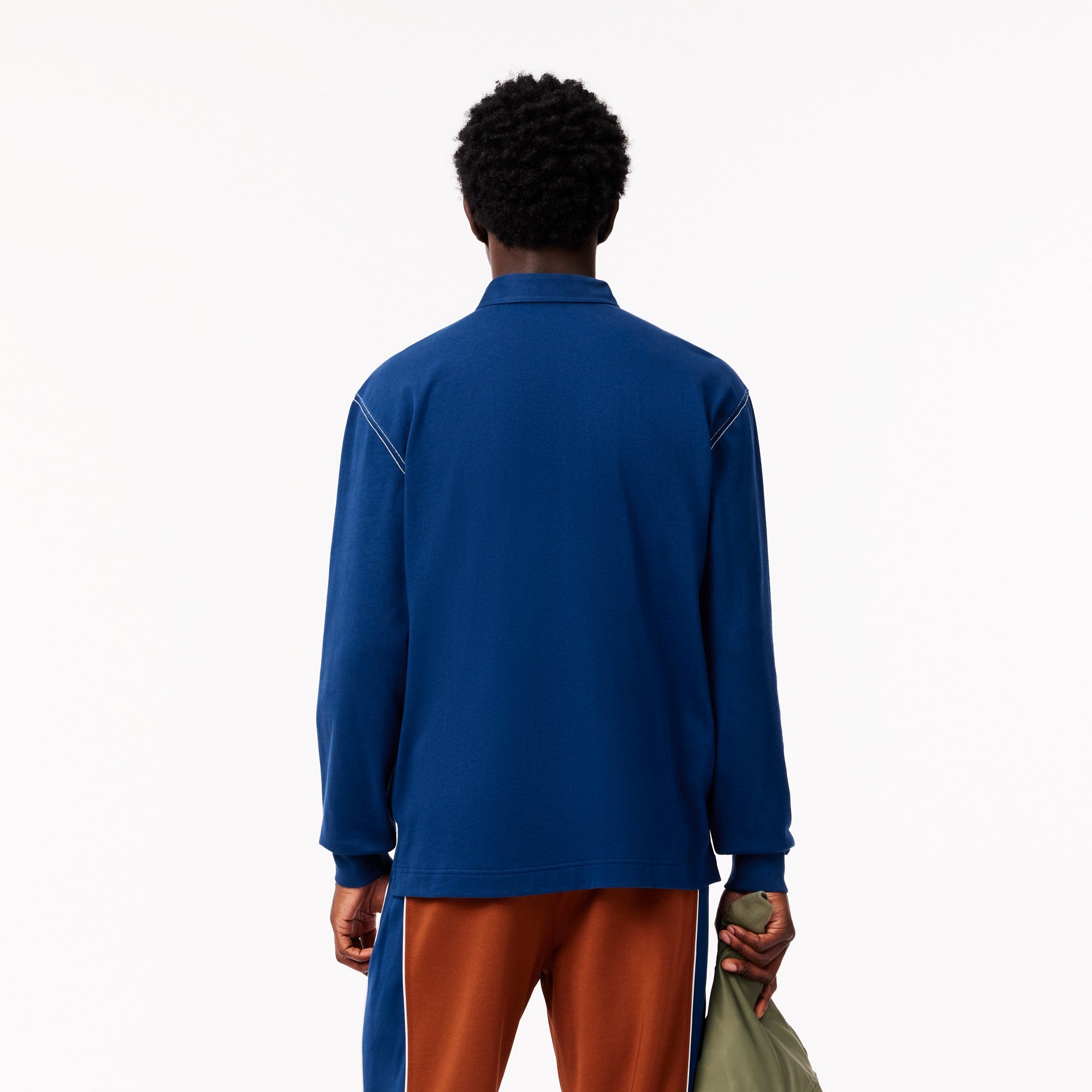 Lacoste Polo Manga Comprida Rugby Azul Lacoste