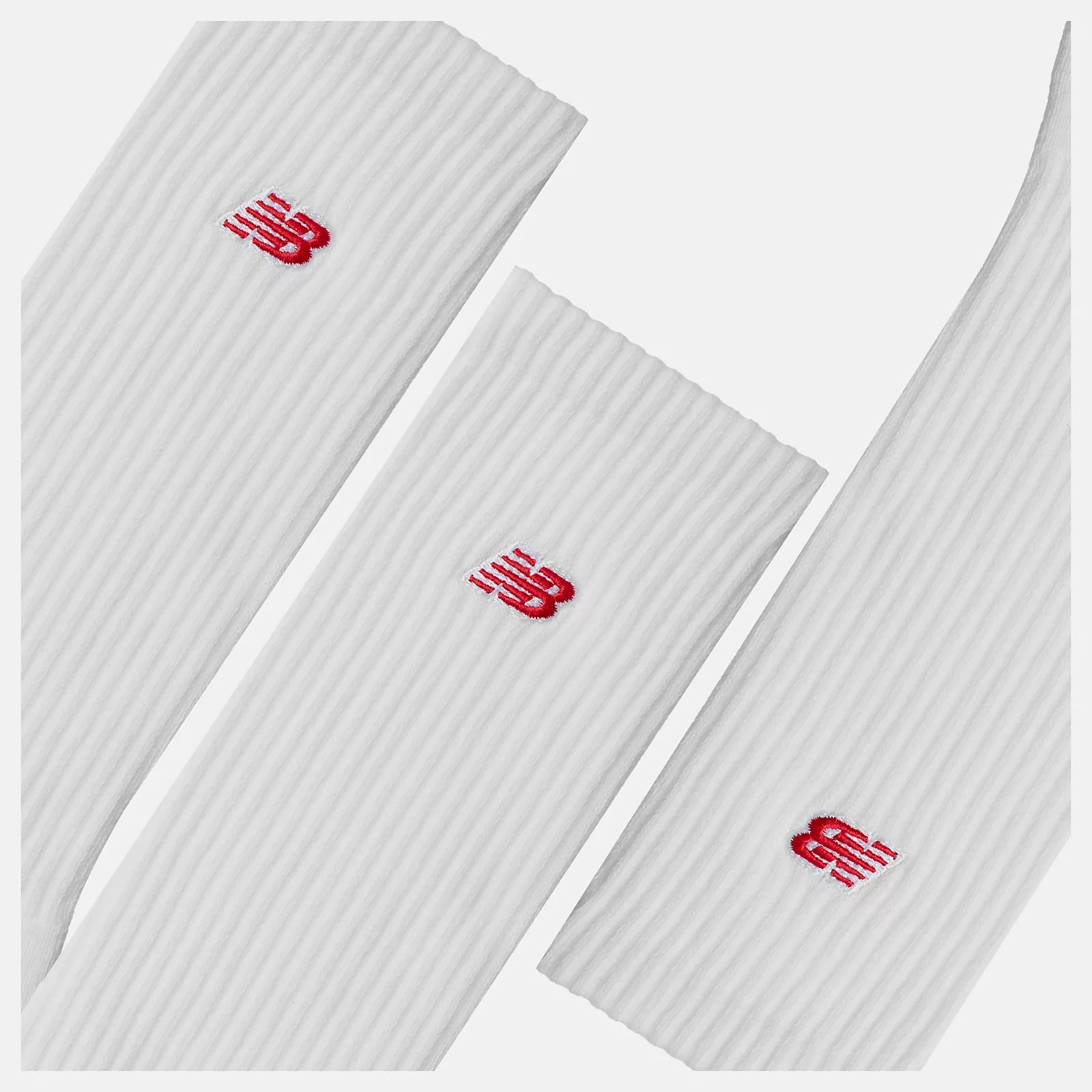 New Balance Pack 3 Meias Patch Logo Brancas New Balance