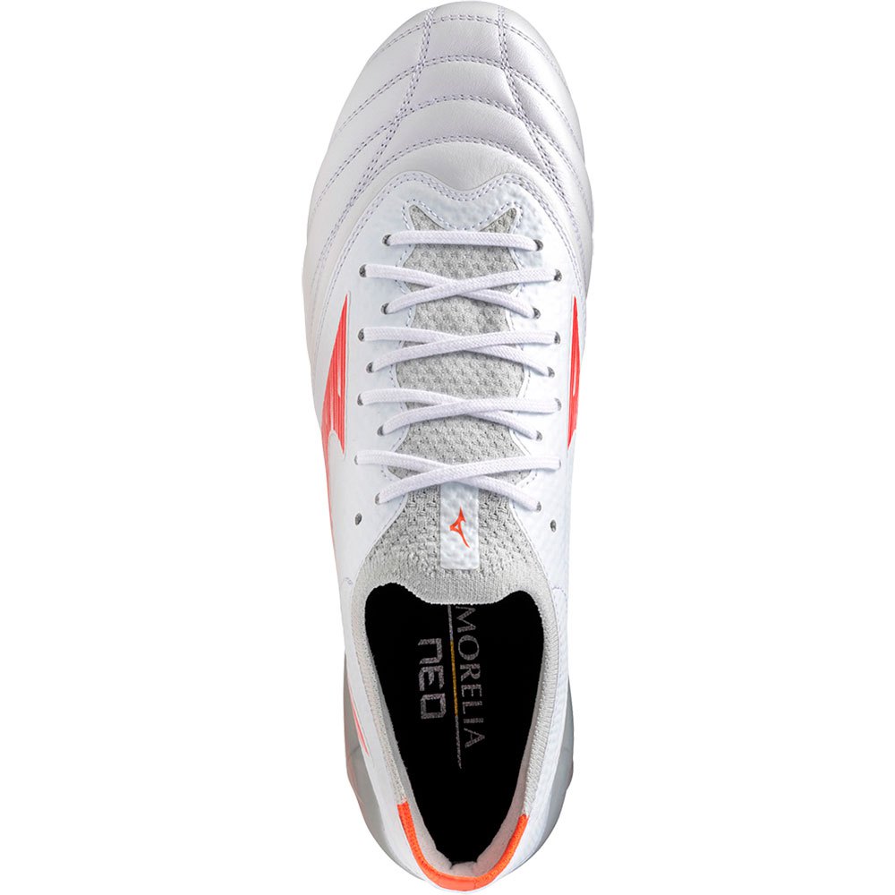 Mizuno Morelia Neo IV Beta Elite FG Branco/Vermelho Mizuno