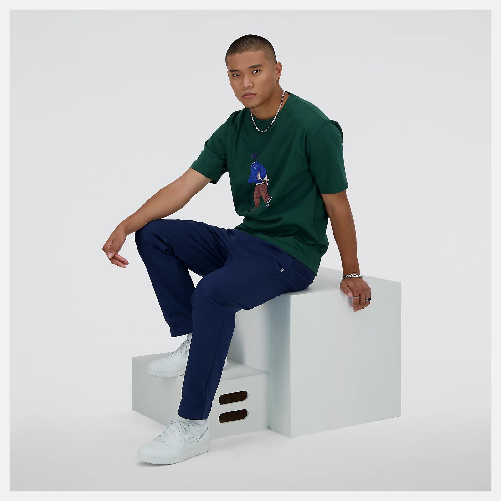 New Balance T-Shirt Athletics Sport Style Verde New Balance