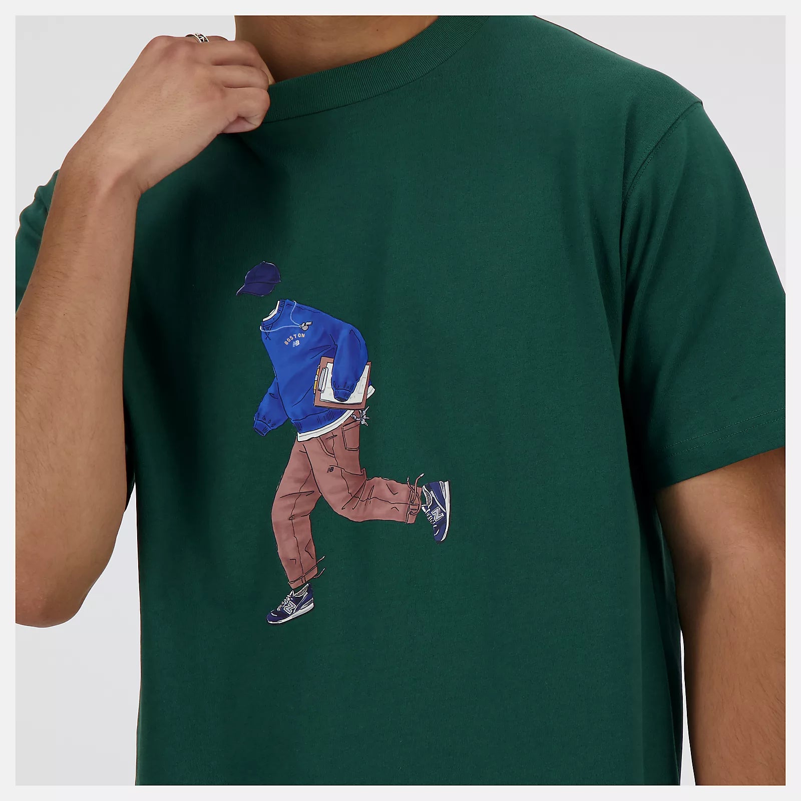 New Balance T-Shirt Athletics Sport Style Verde New Balance