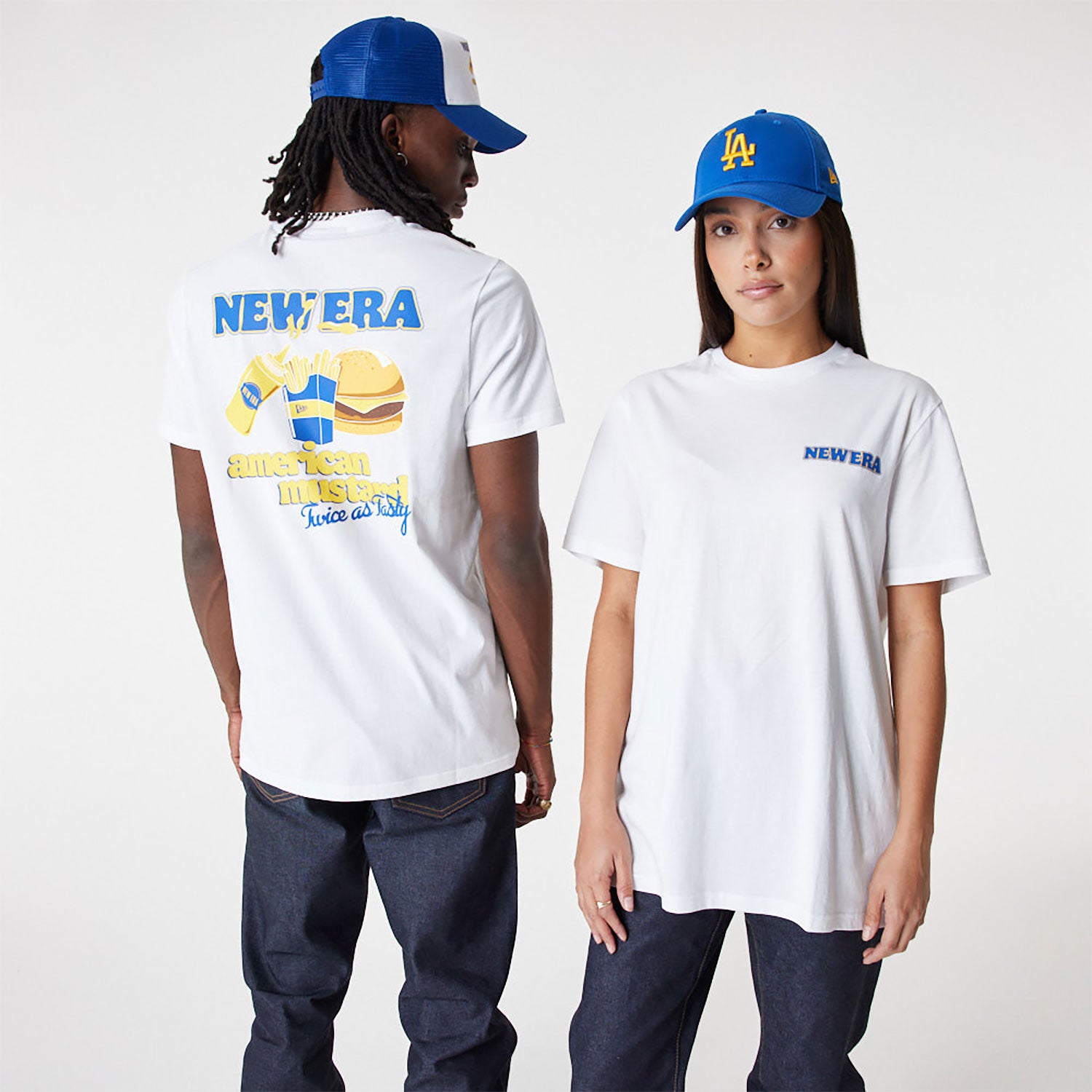New Era T-Shirt Food Graphic Branca New Era