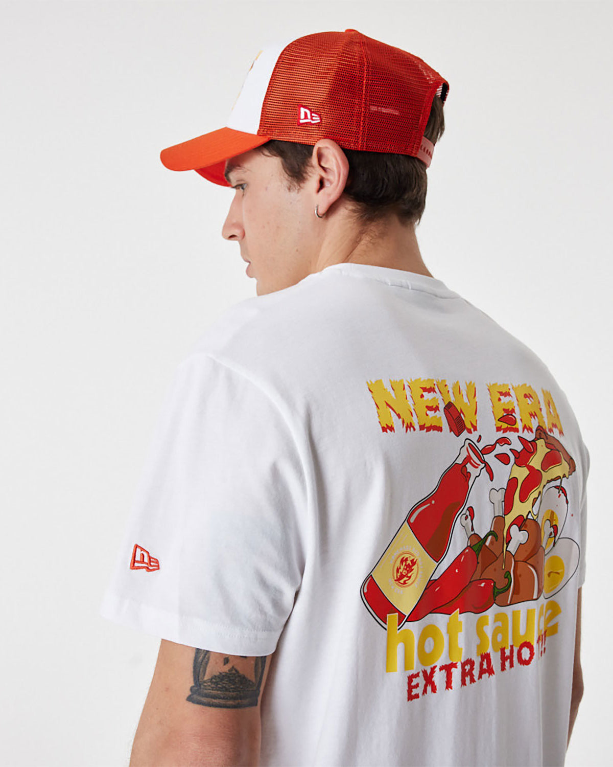 New Era Ne Food Graphic Tee Branca