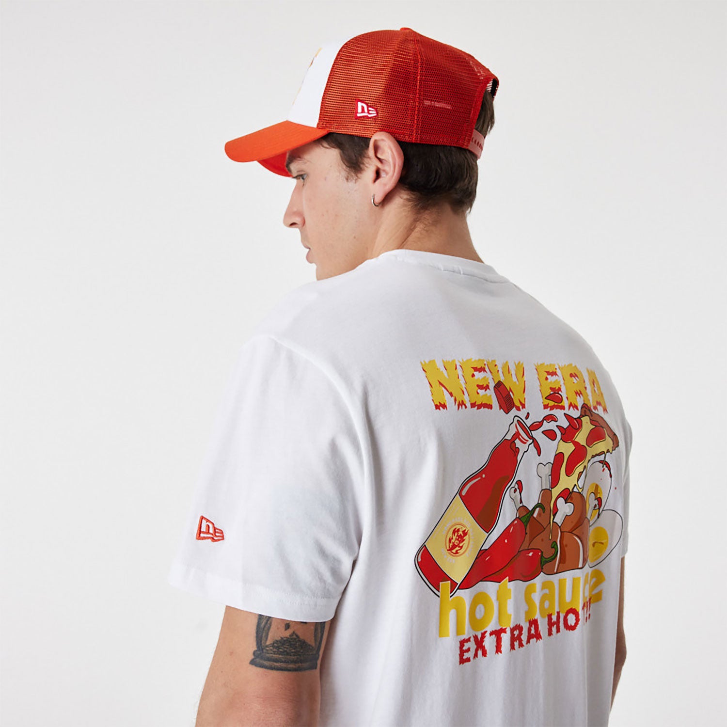 New Era Ne Food Graphic Tee Branca